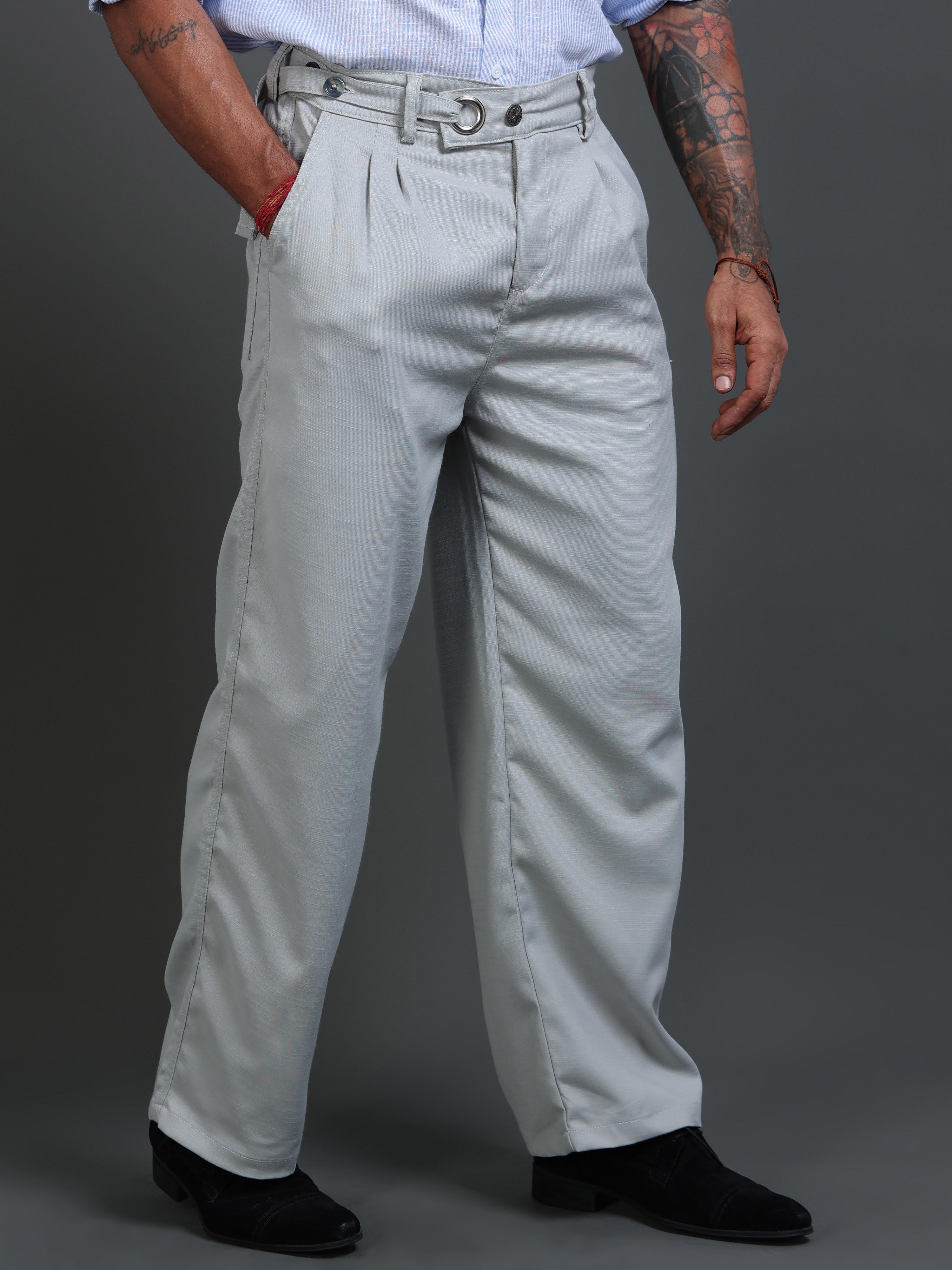 Cotton formal trousers for men for everyday office wear from Italian Colony