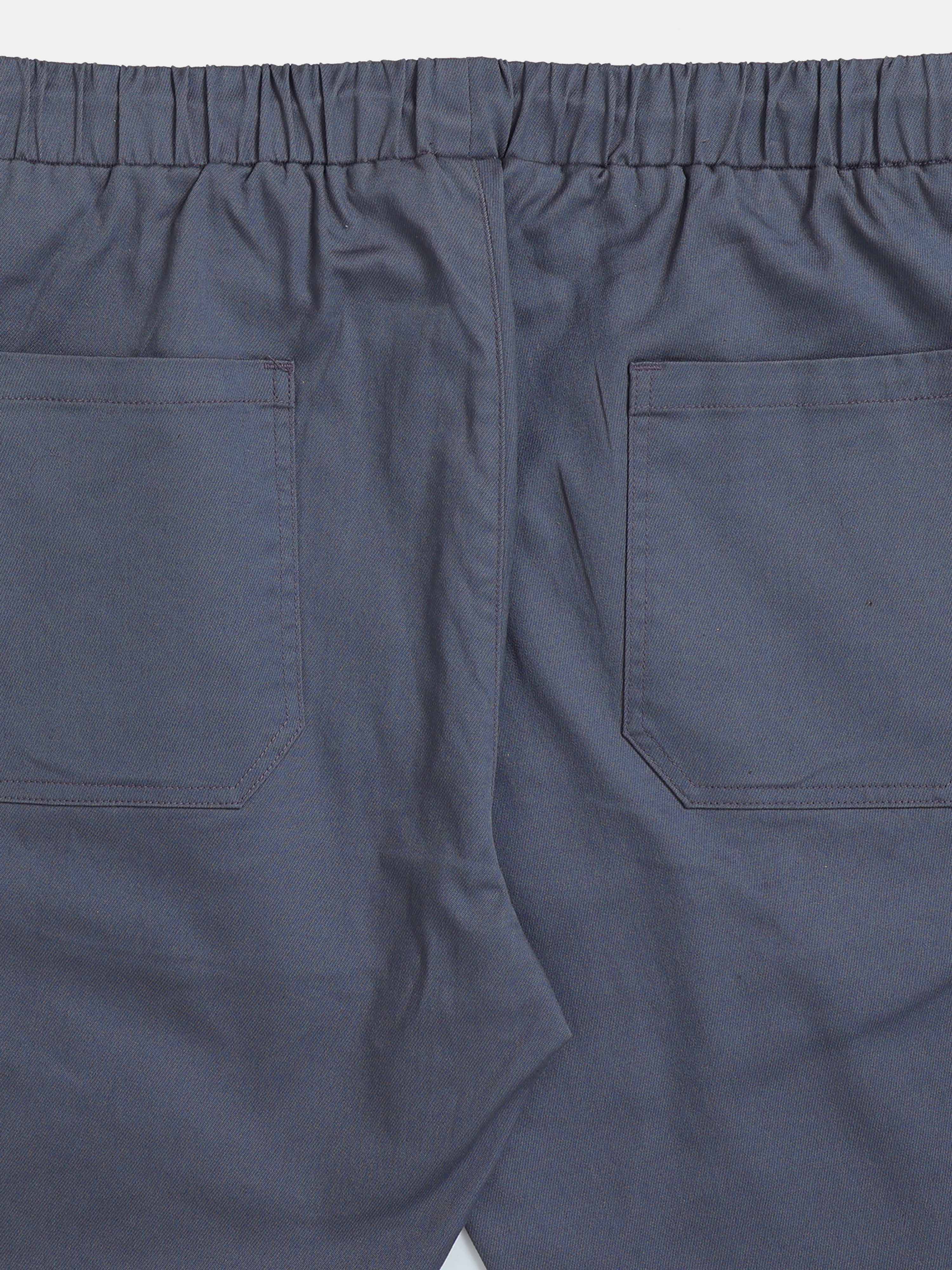 Rich Cotton Stone Blue Flexi Waist Ankle Pant