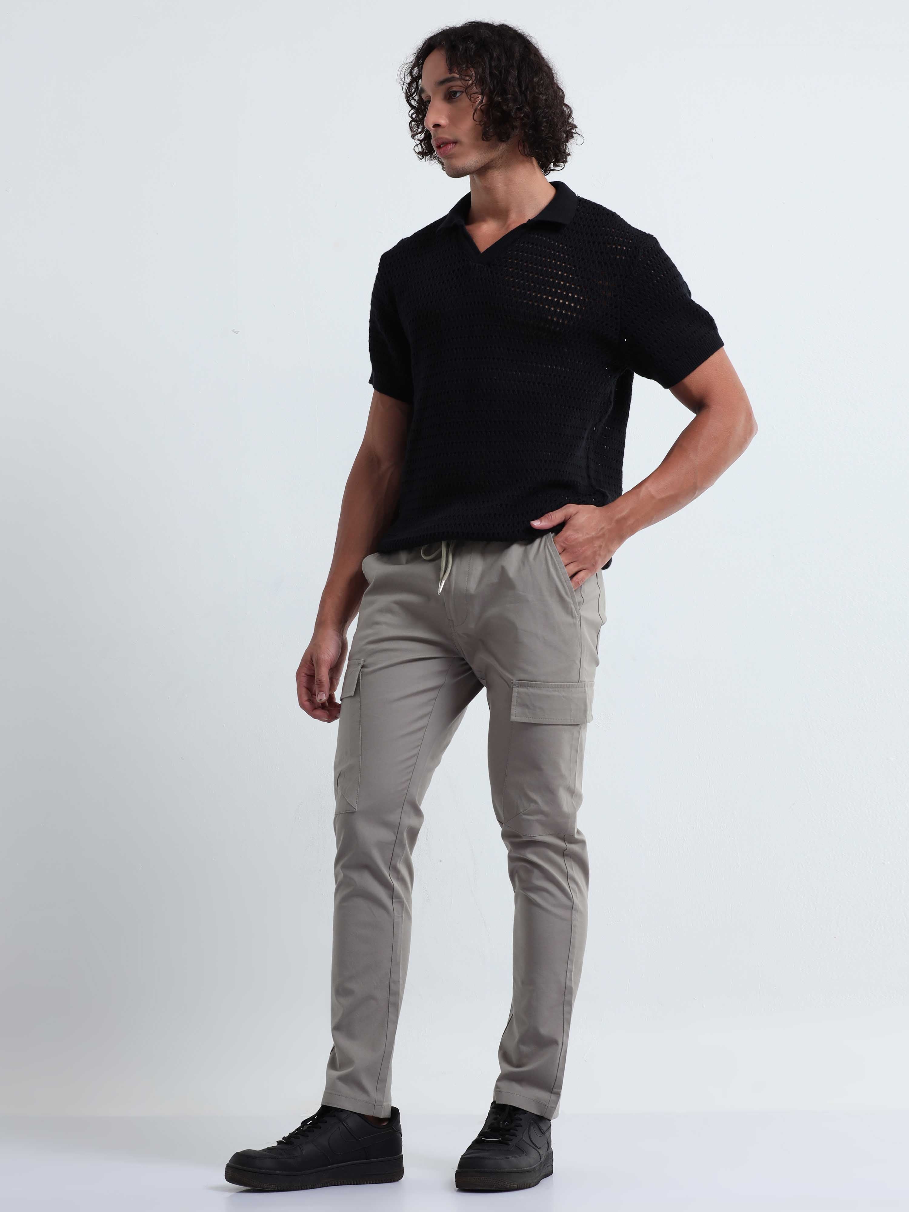 Air Sense Cement Cargo Pants for Men