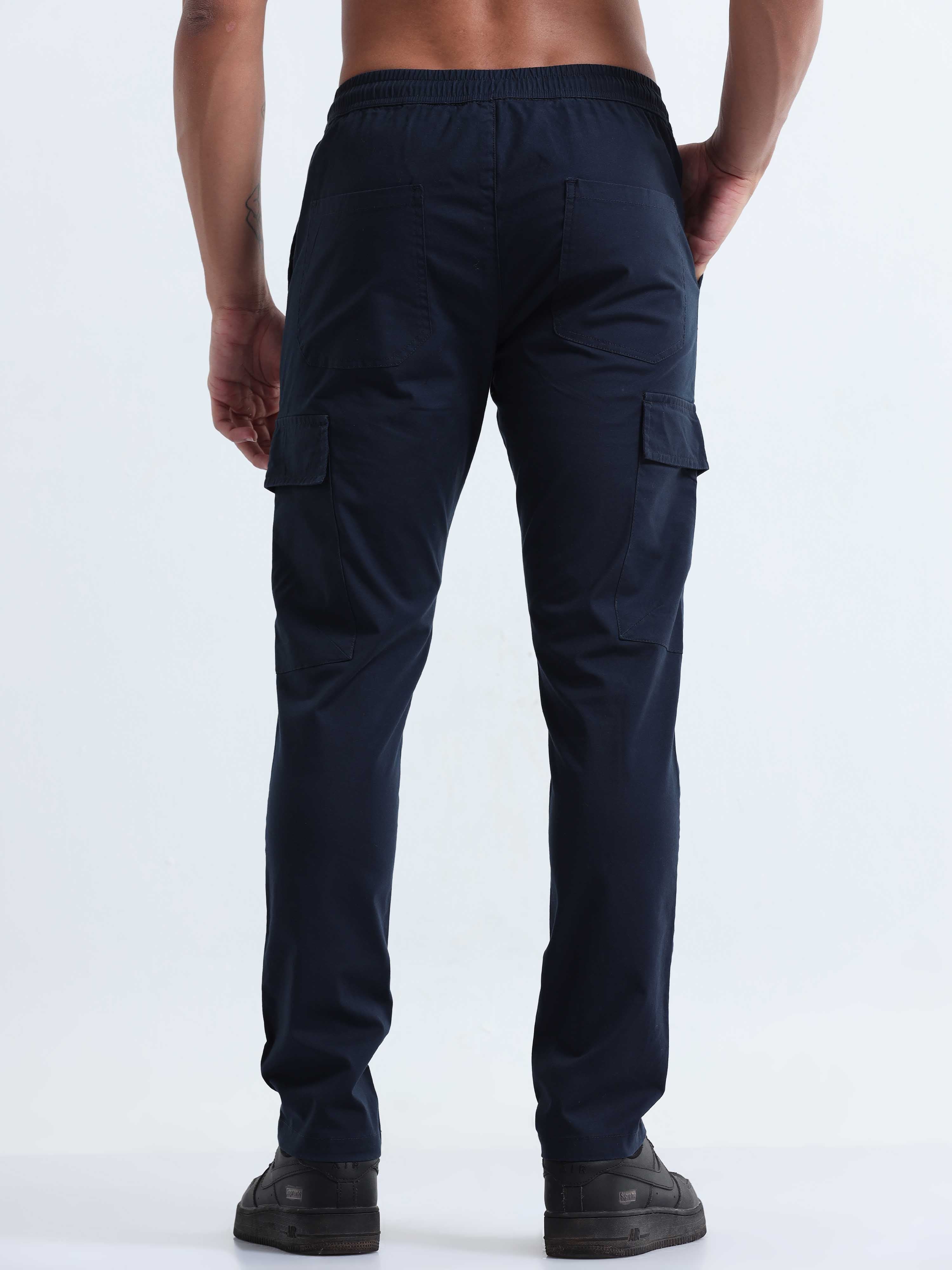 Air Sense Navy Cargo Pants for Men