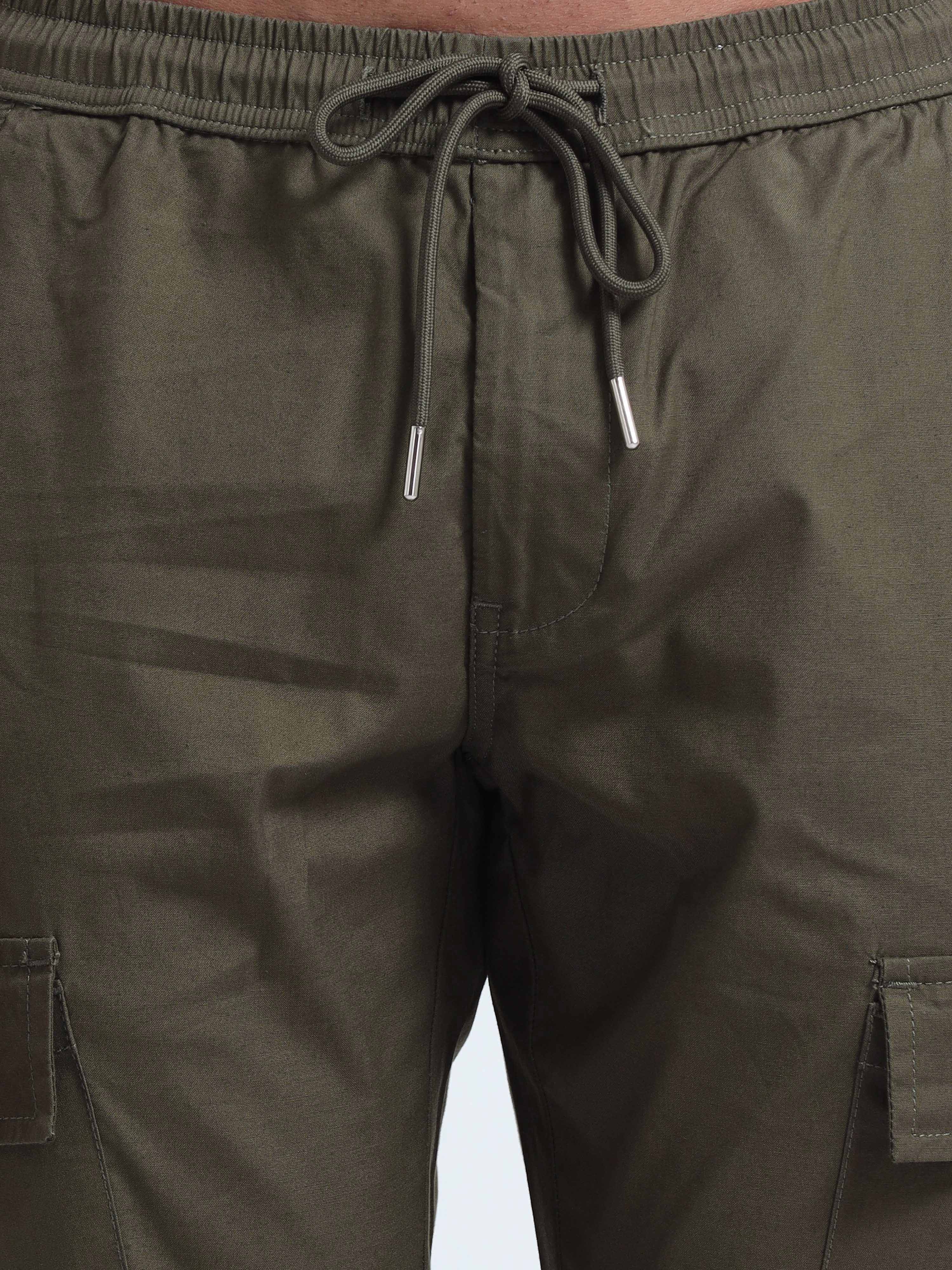 Air Sense Olive Cargo Pants for Men