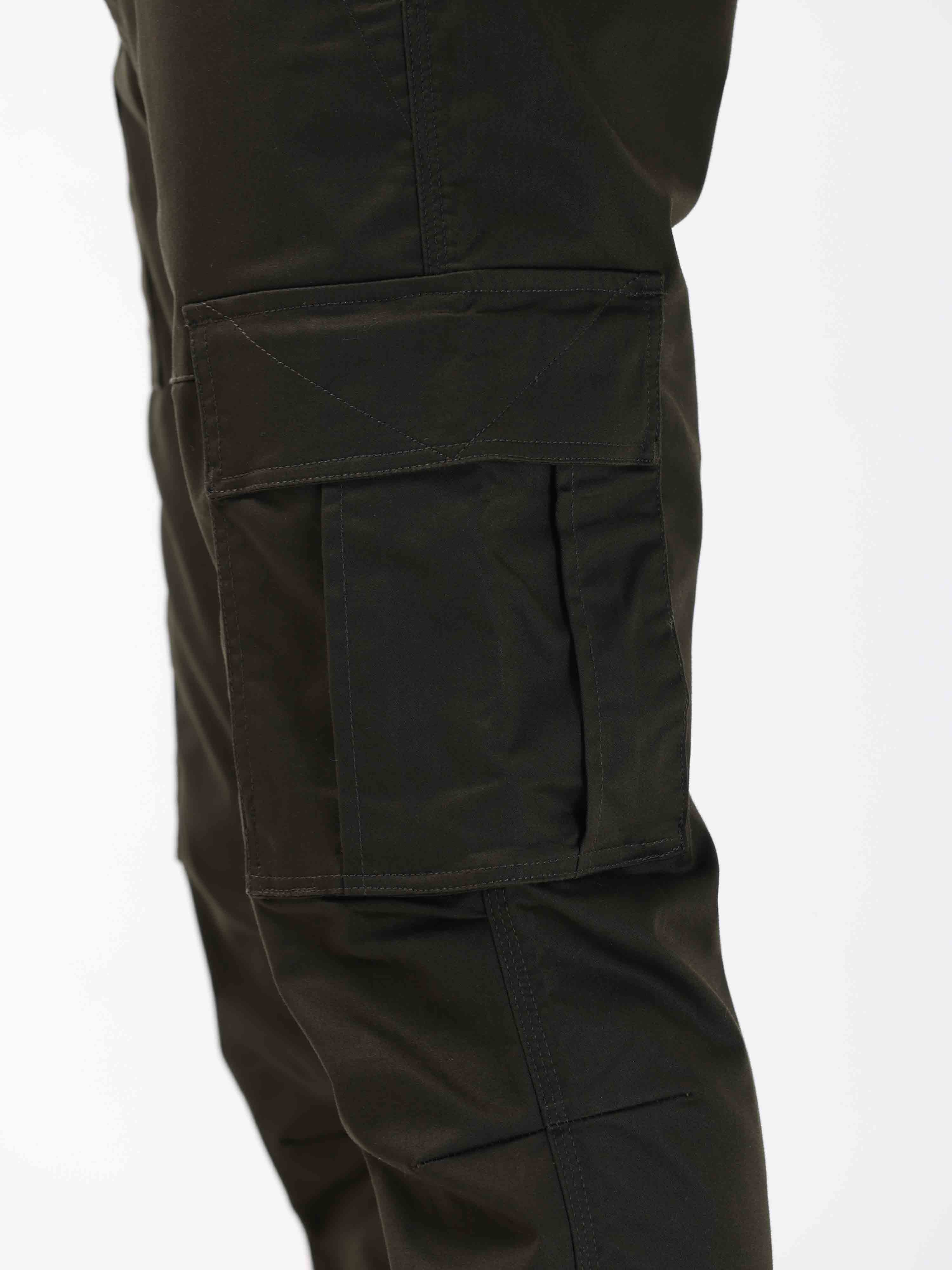 Ultra Stretch Straight Fit Dark Olive Cargo