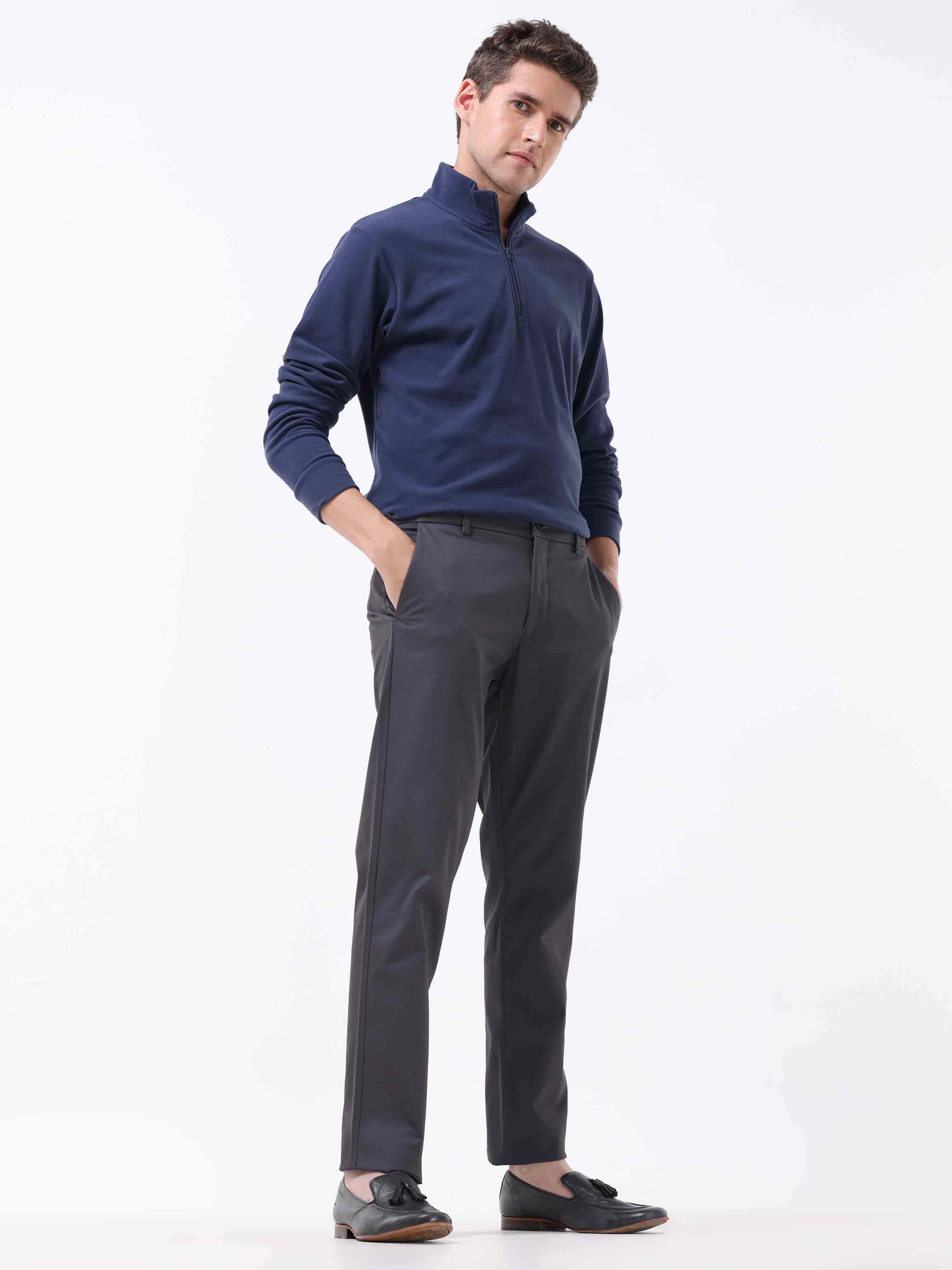 Broken Signature Dark Grey Chino