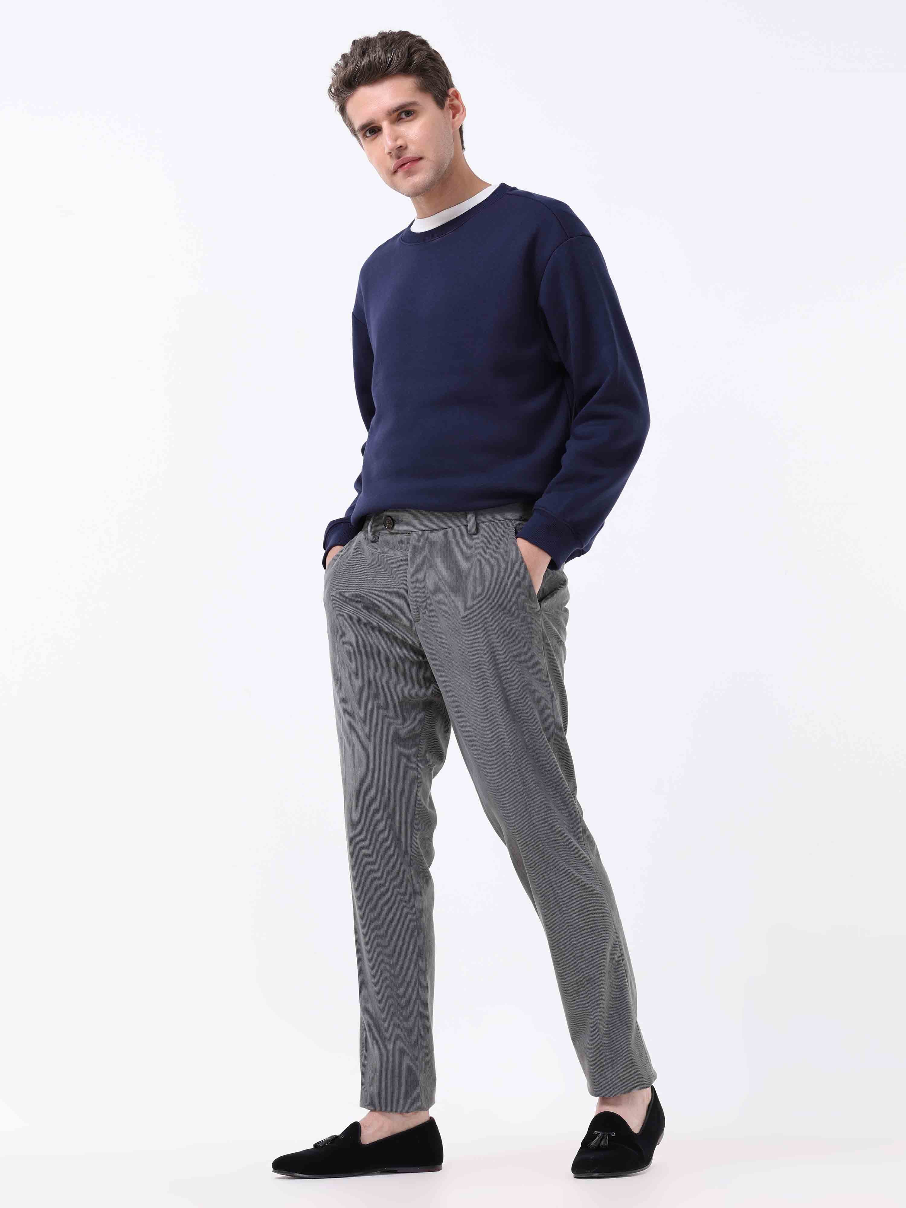 Statement Corduroy Grey Pant