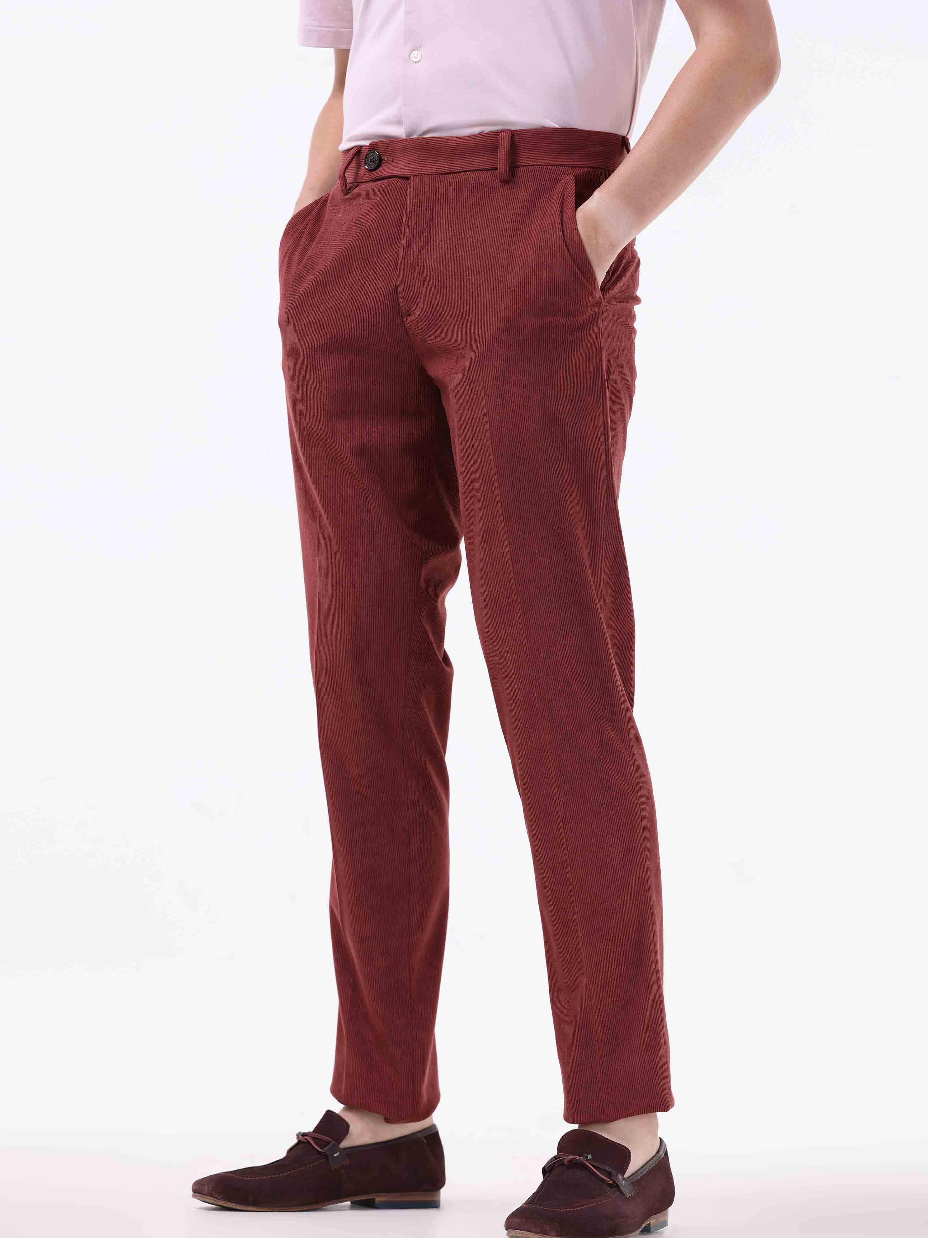 Statement Corduroy Wine Pant