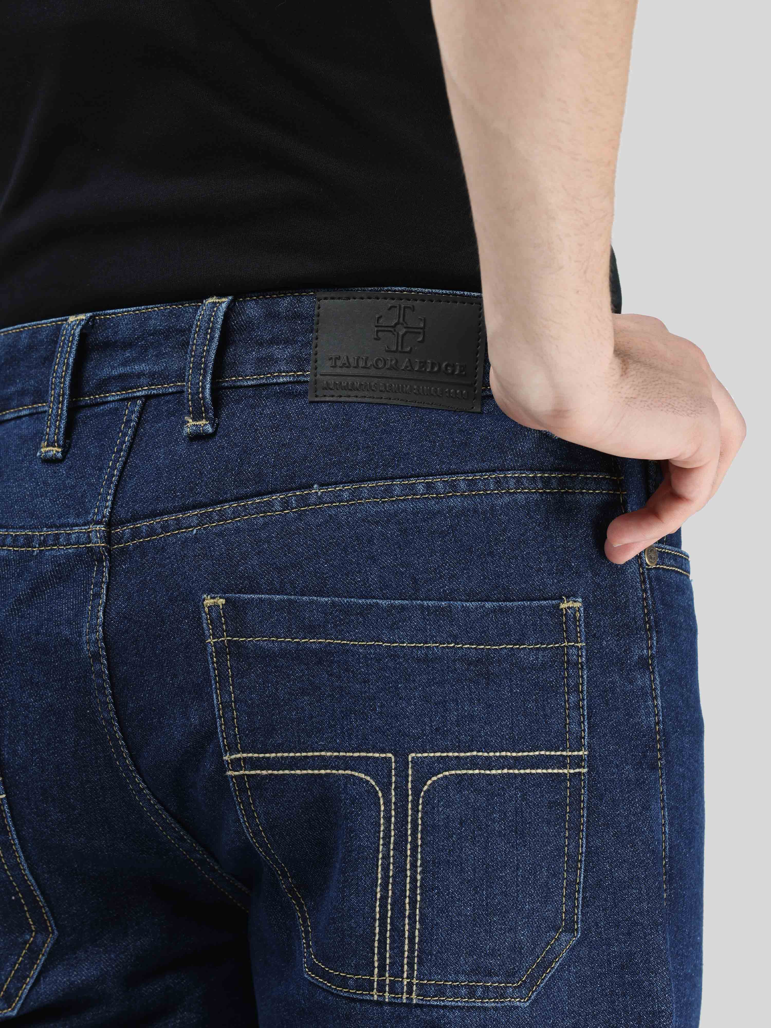 Nile Blue Relaxed Fit Denim Cargo