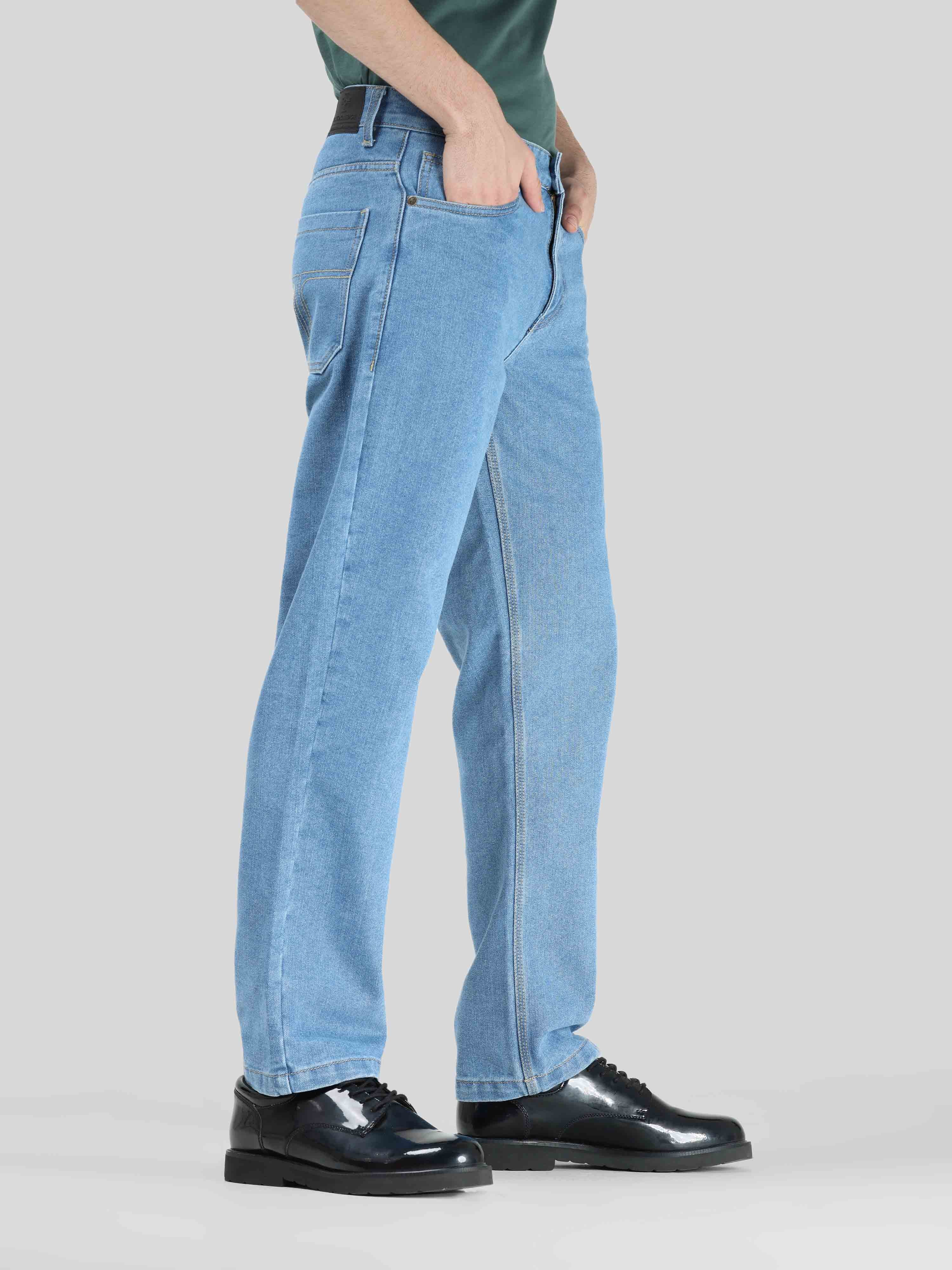 Light Blue Koi Relaxed Fit Denim