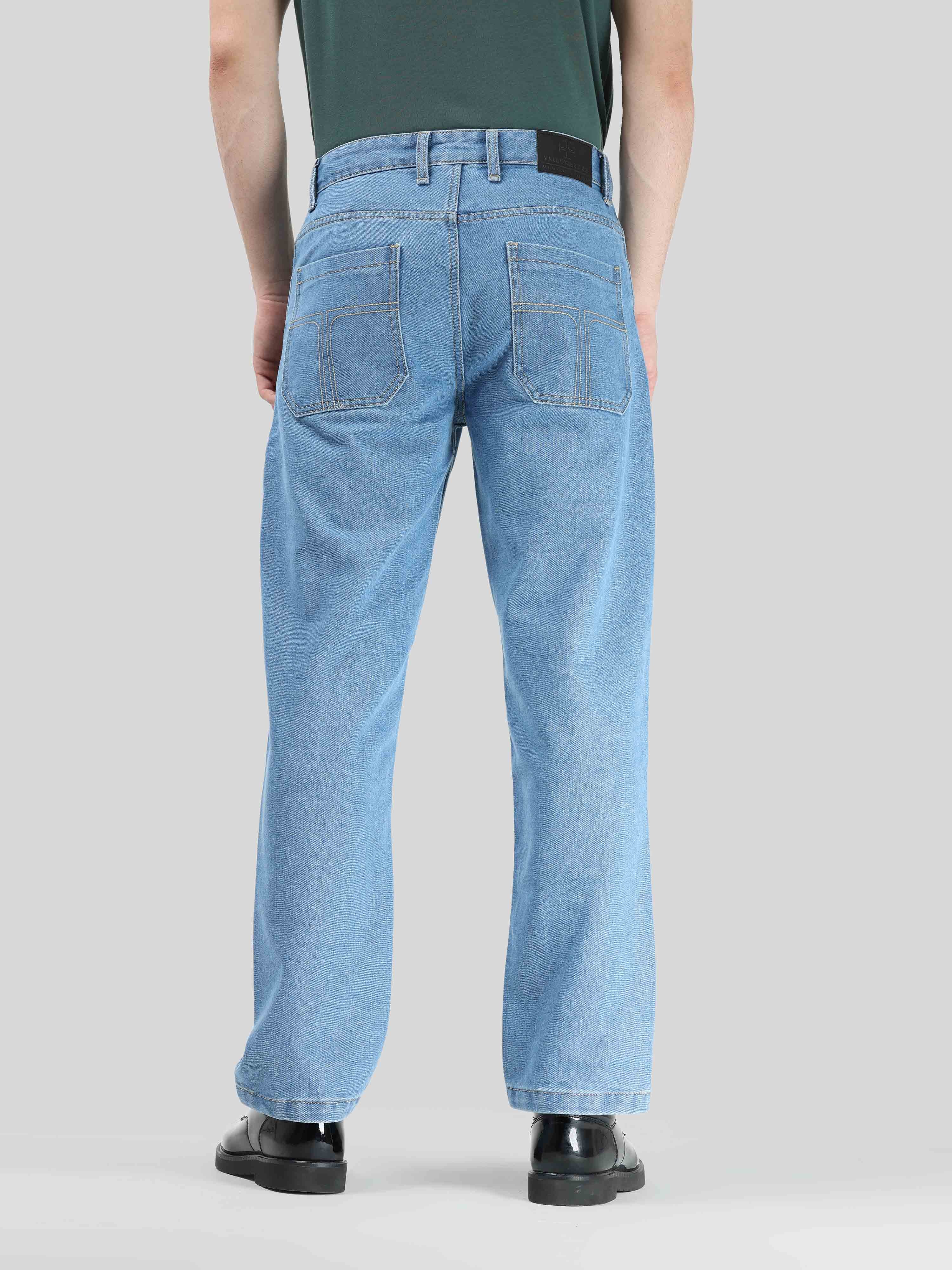 Light Blue Koi Relaxed Fit Denim