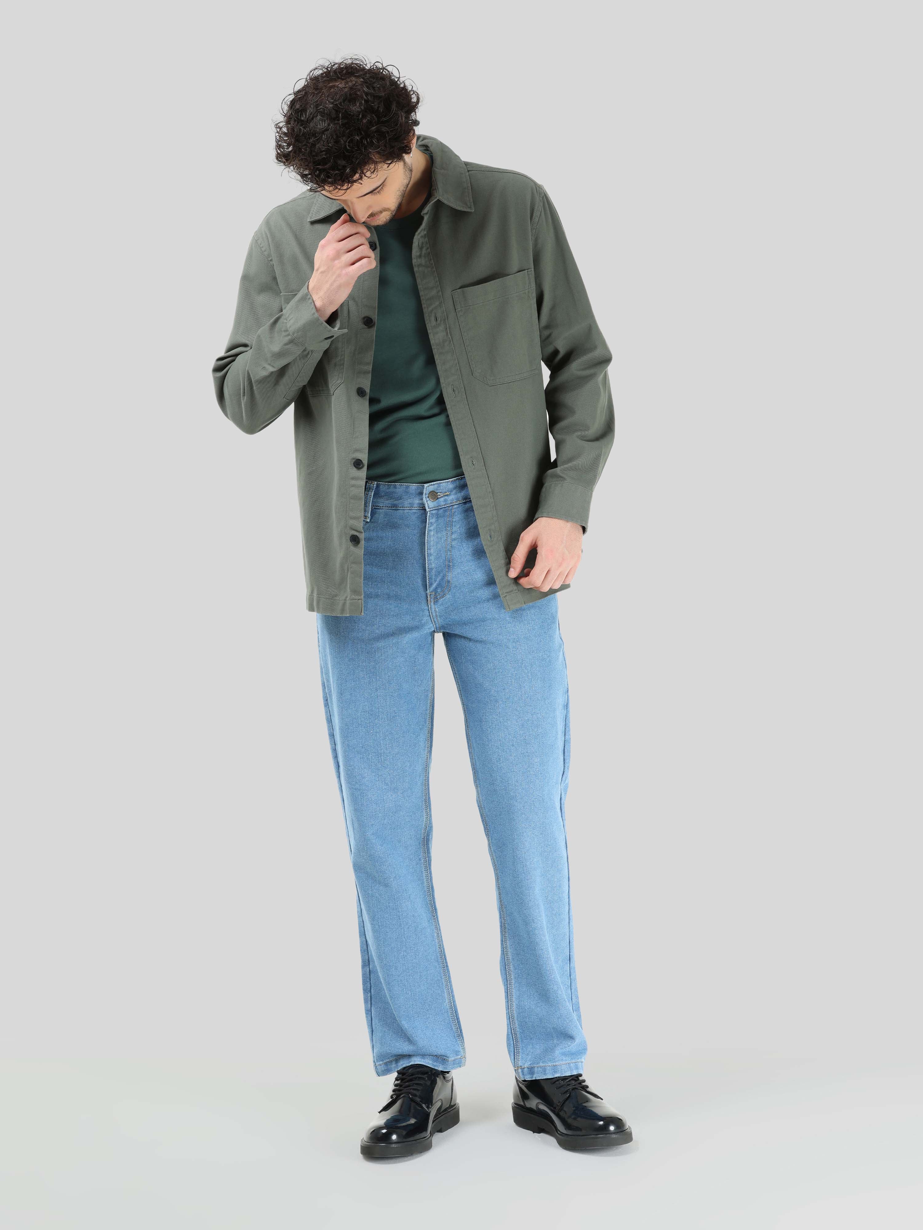 Light Blue Koi Relaxed Fit Denim