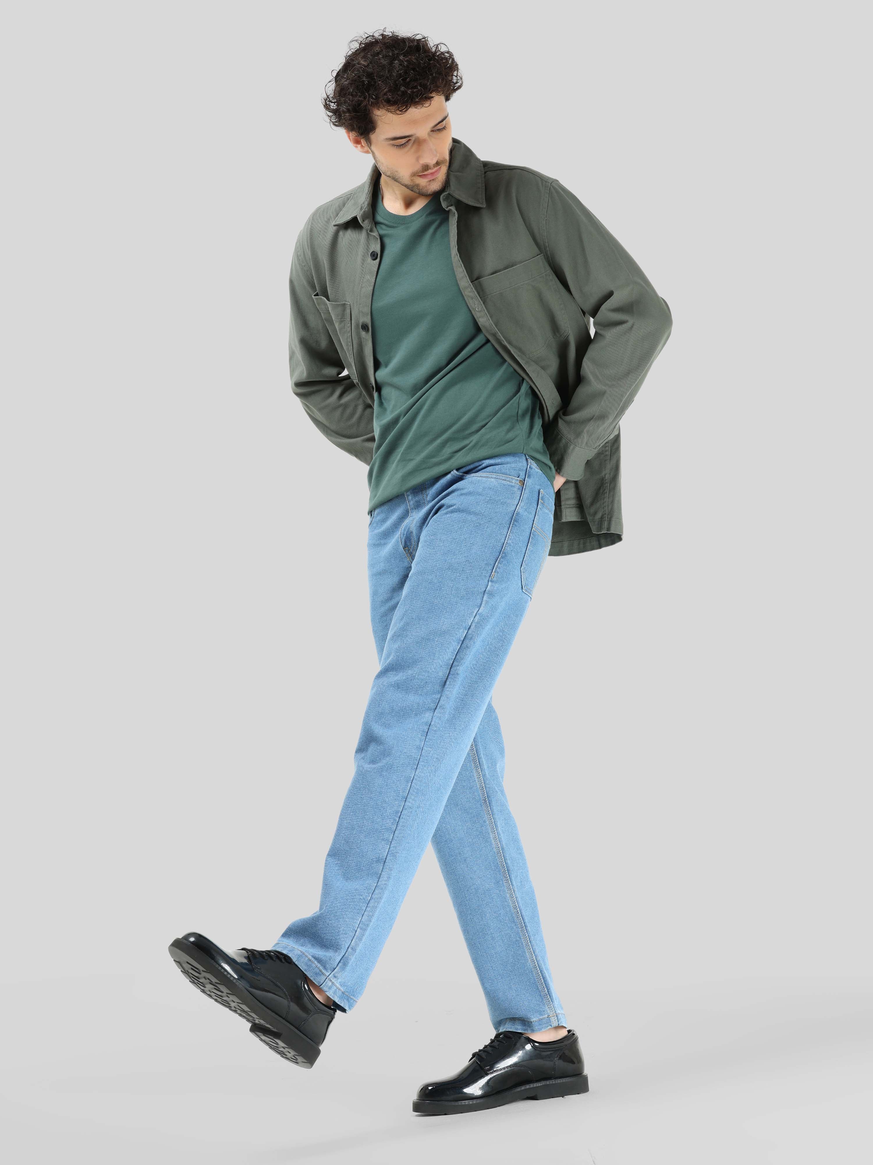 Light Blue Koi Relaxed Fit Denim