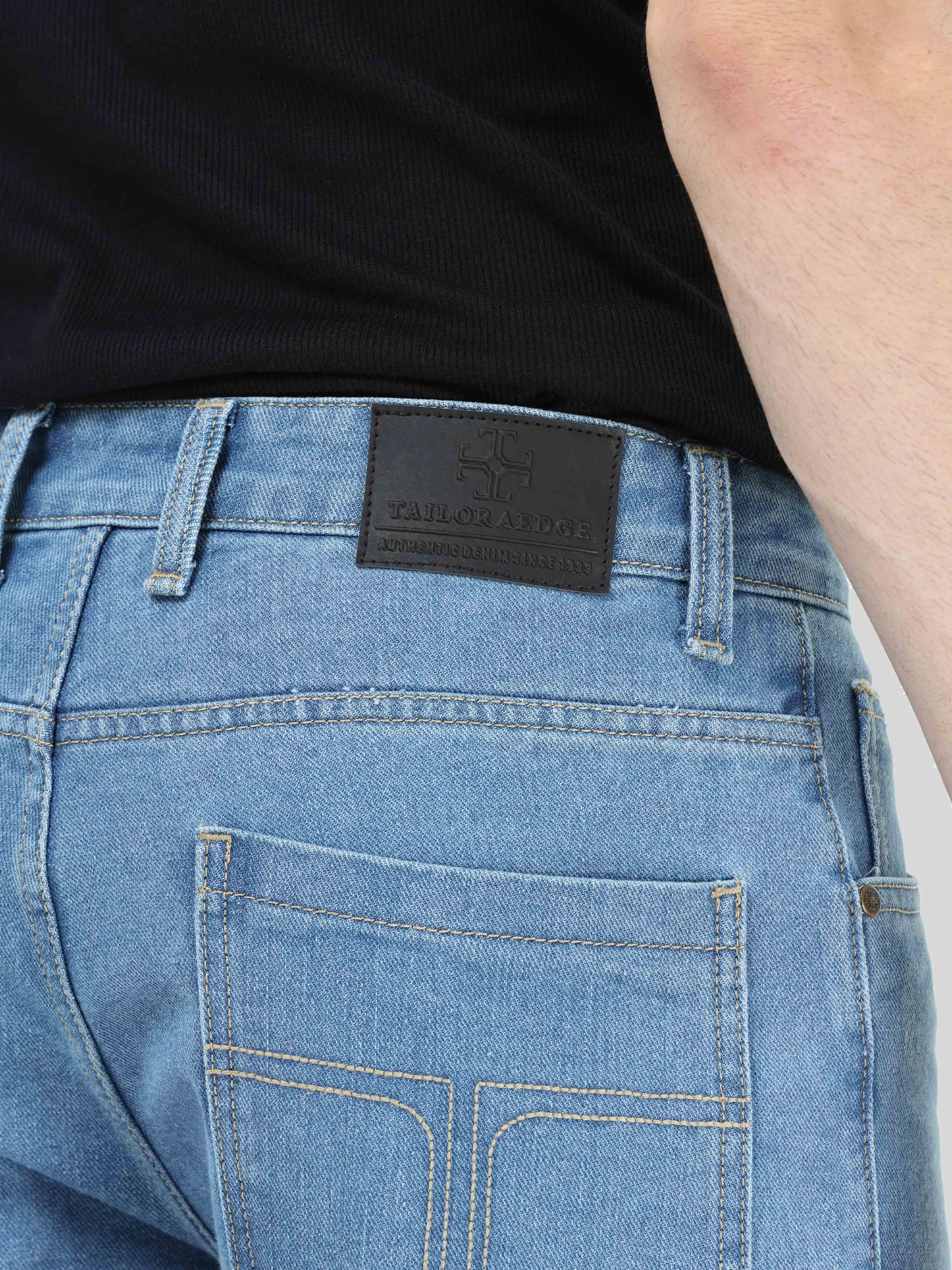 Hippe Light Blue Relaxed Fit Denim Cargo