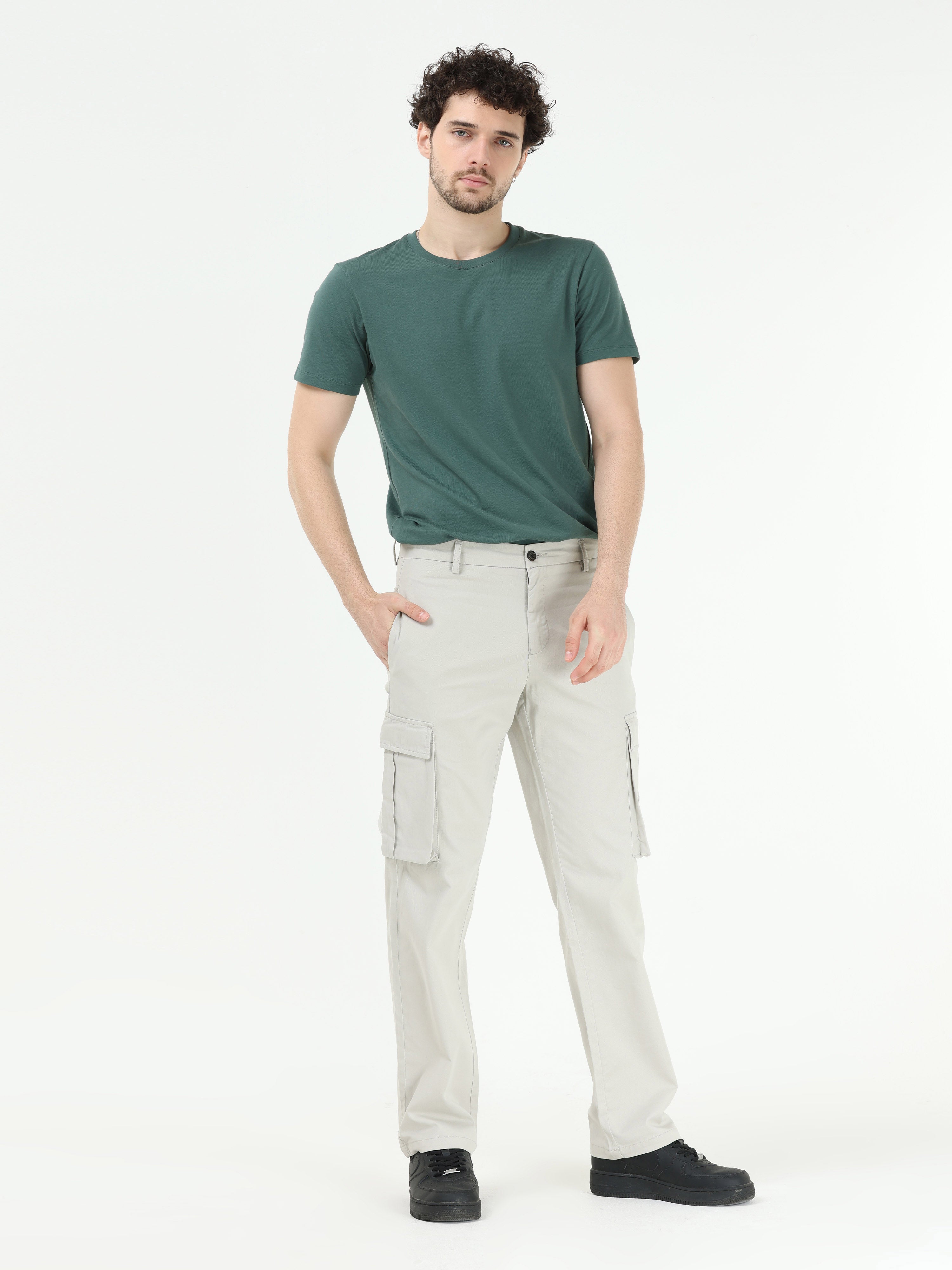 Finest Twill Dark Cloud Grey Baggy Fit Cargo