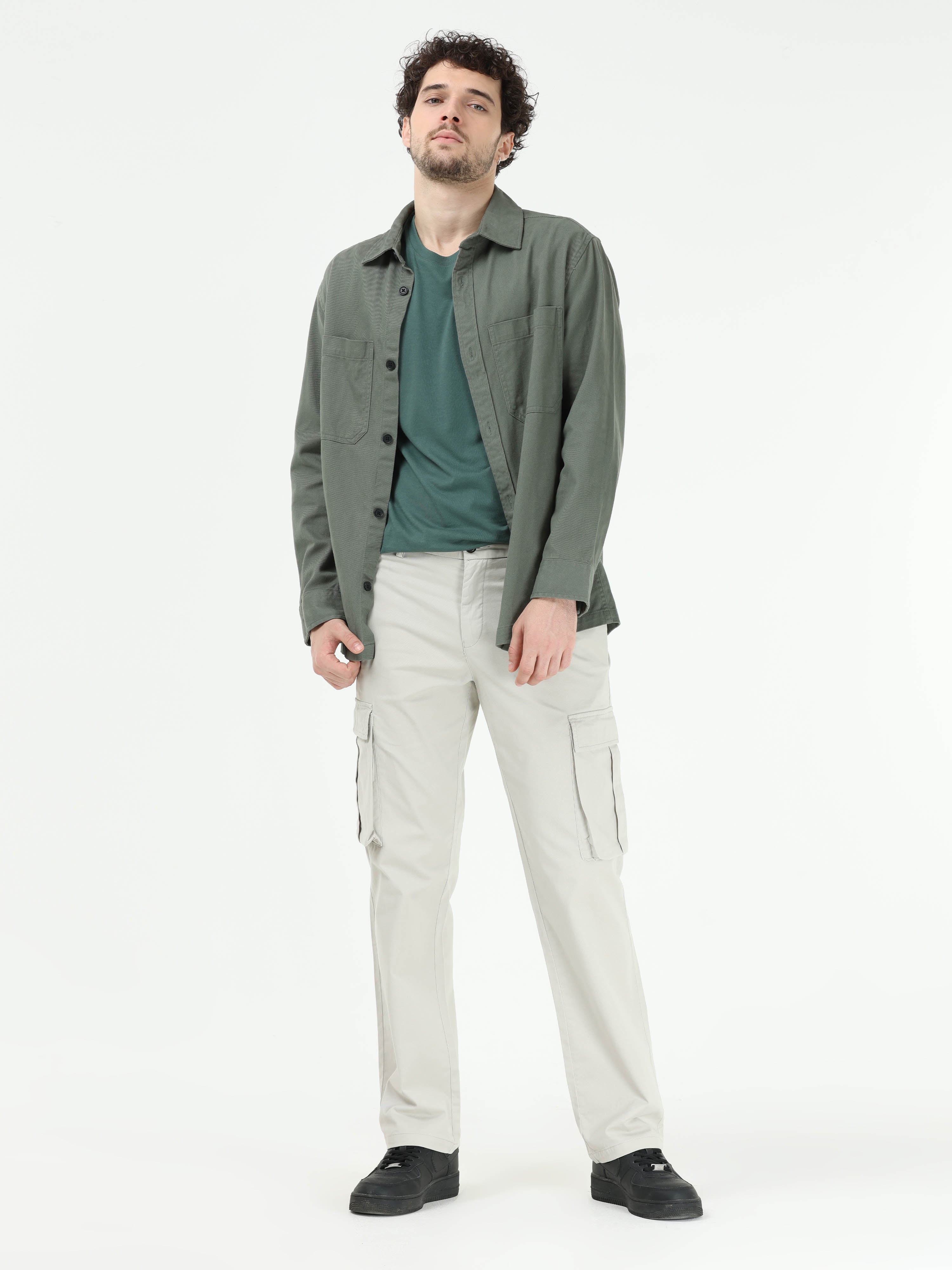 Finest Twill Dark Cloud Grey Baggy Fit Cargo