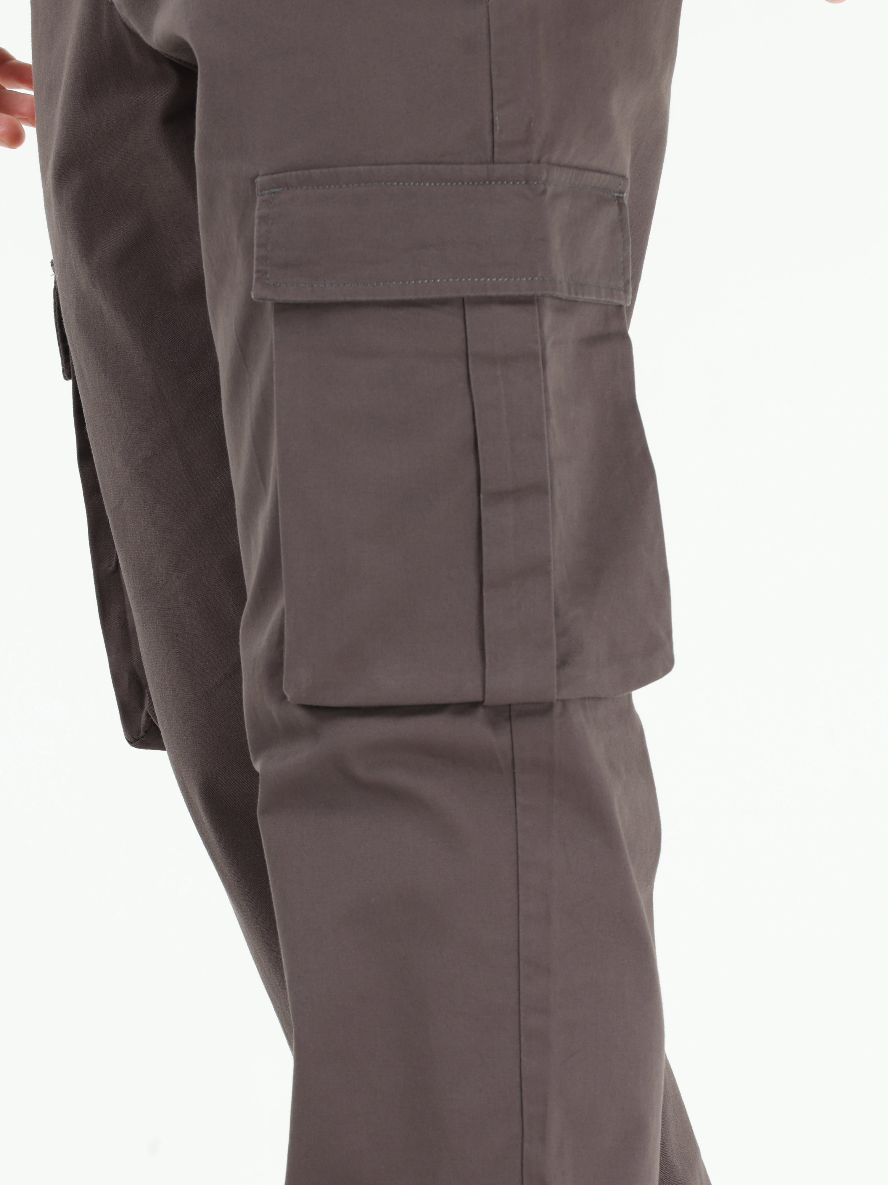 Finest Twill Dark Grey Baggy Fit Cargo