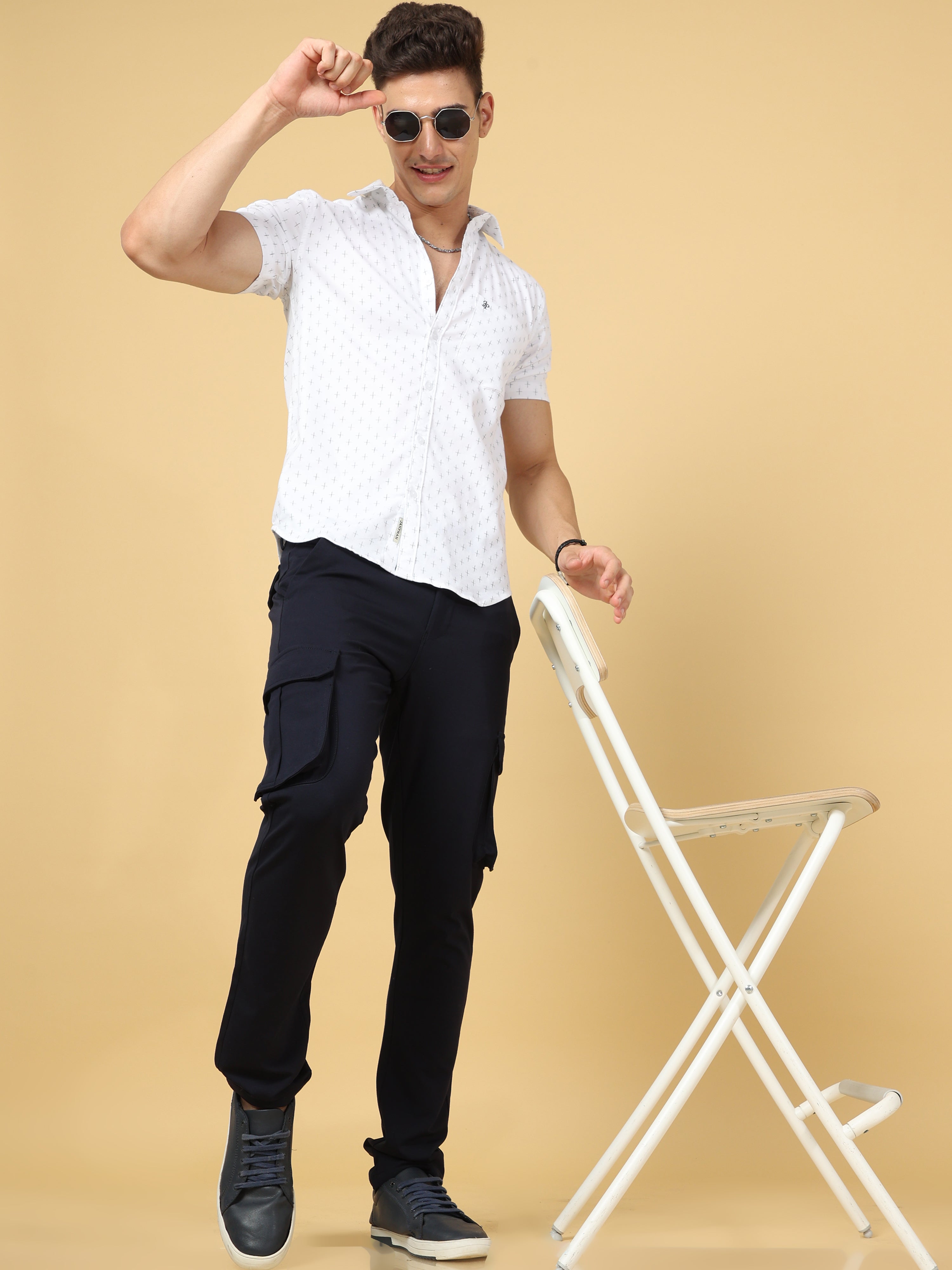 Super Stretch Navy Cargo