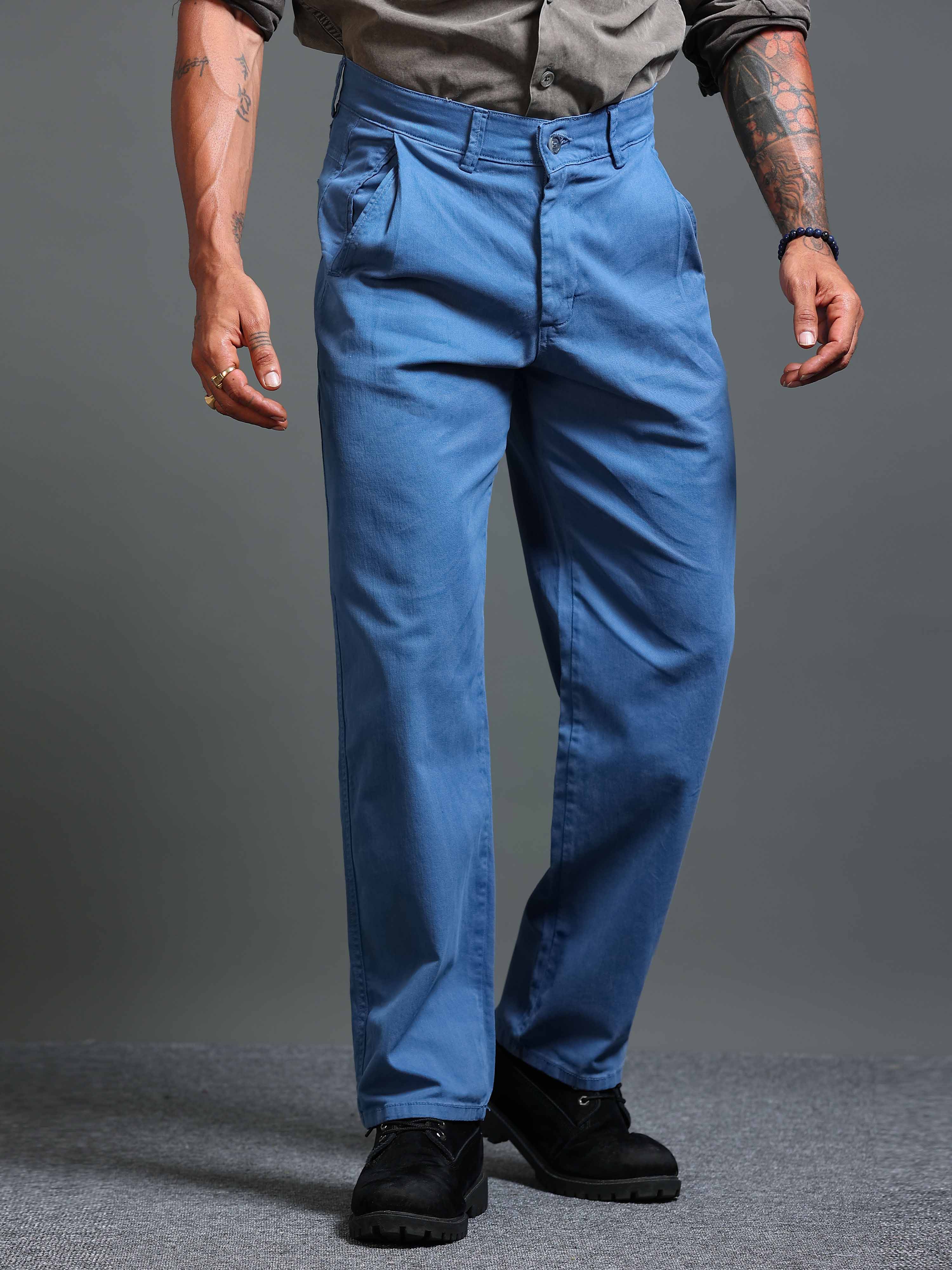 Suave Relaxed Trouser In Blue
