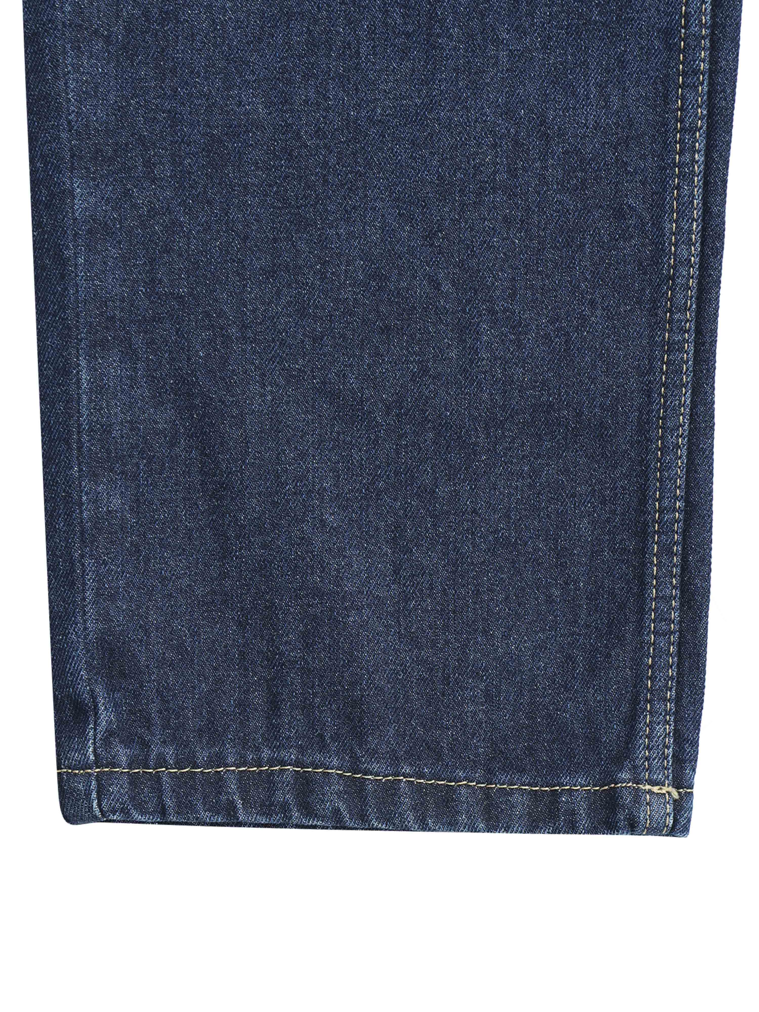 Duca Relaxed Dark Blue Pleated Denim