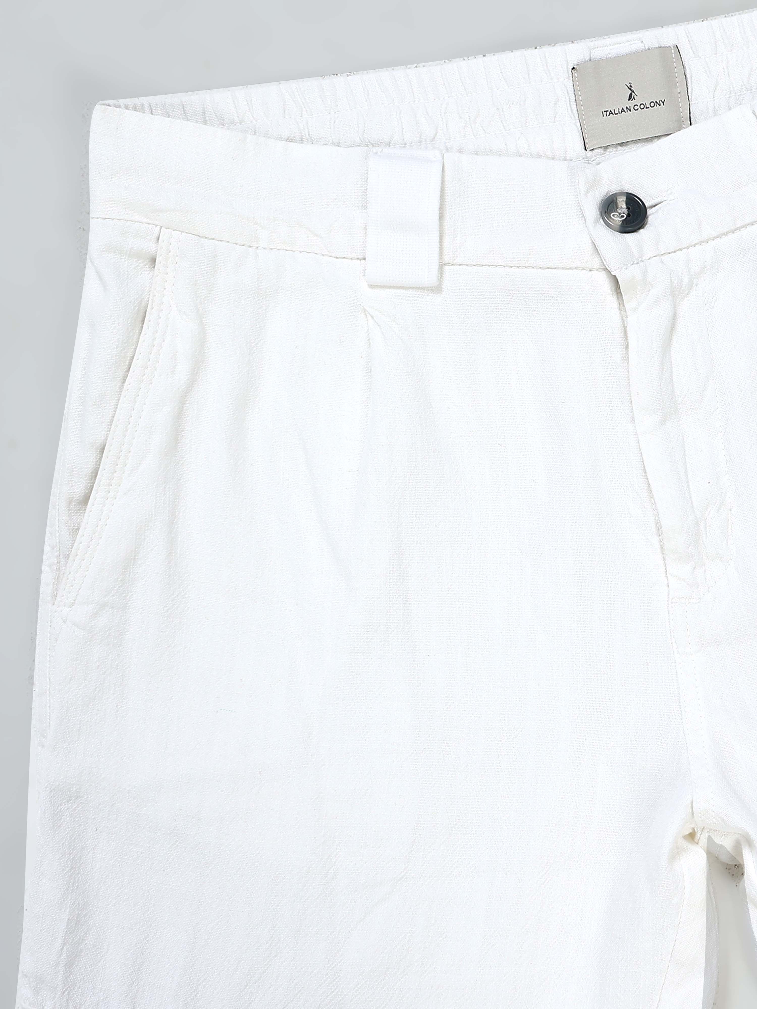 Nomade Utility Linen Cargo In White