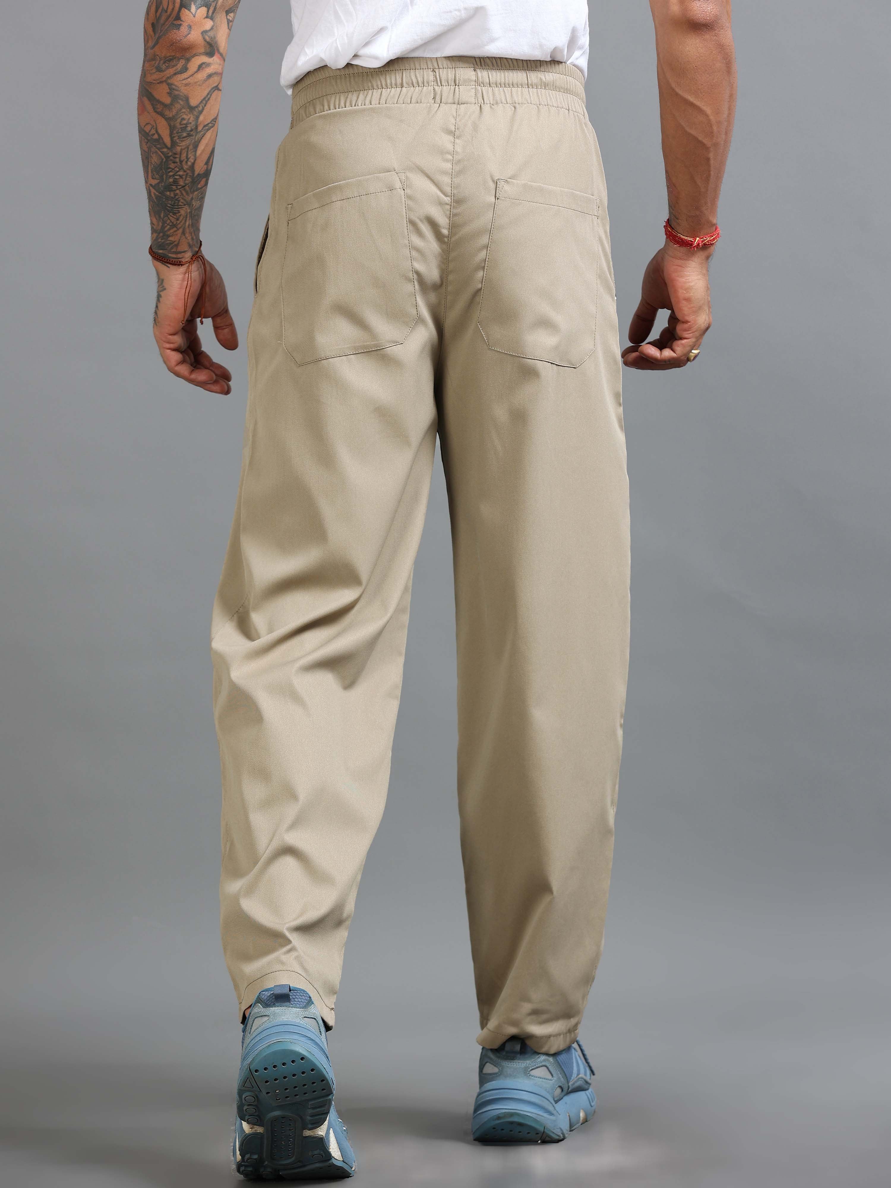Flowstate Relaxed Trouser In Beige