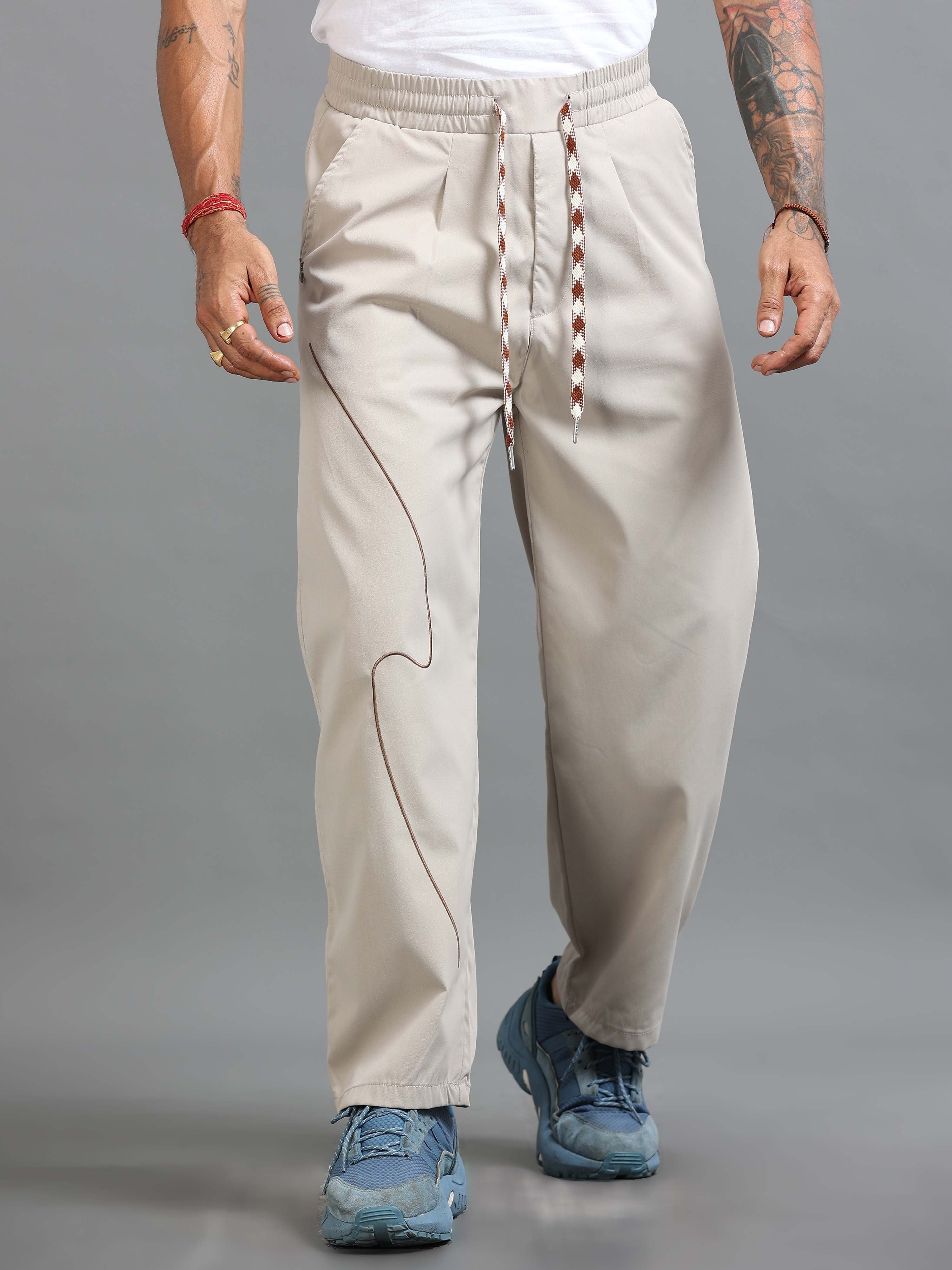 Flowstate Relaxed Trouser In Cream