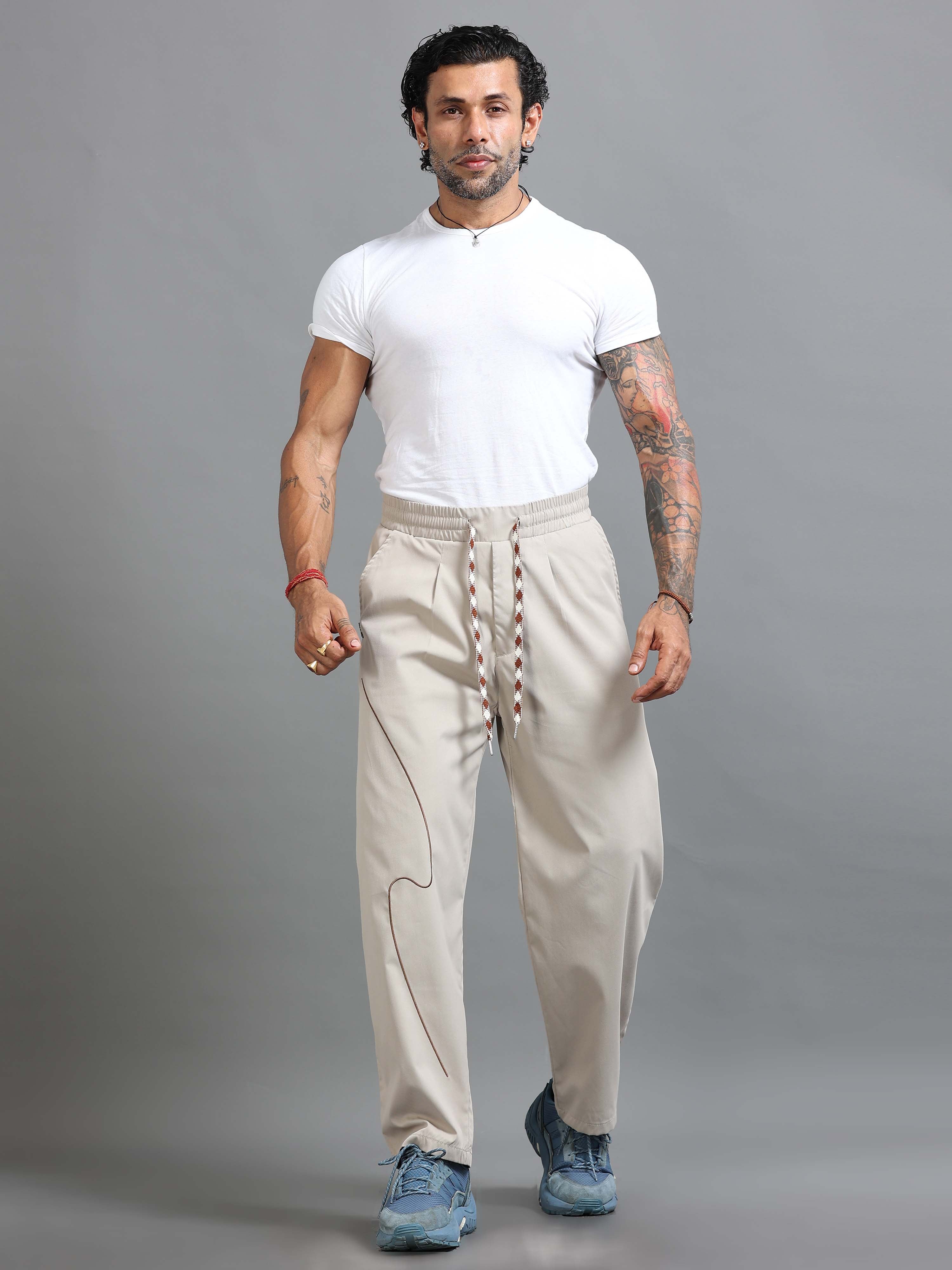 Flowstate Relaxed Trouser In Cream