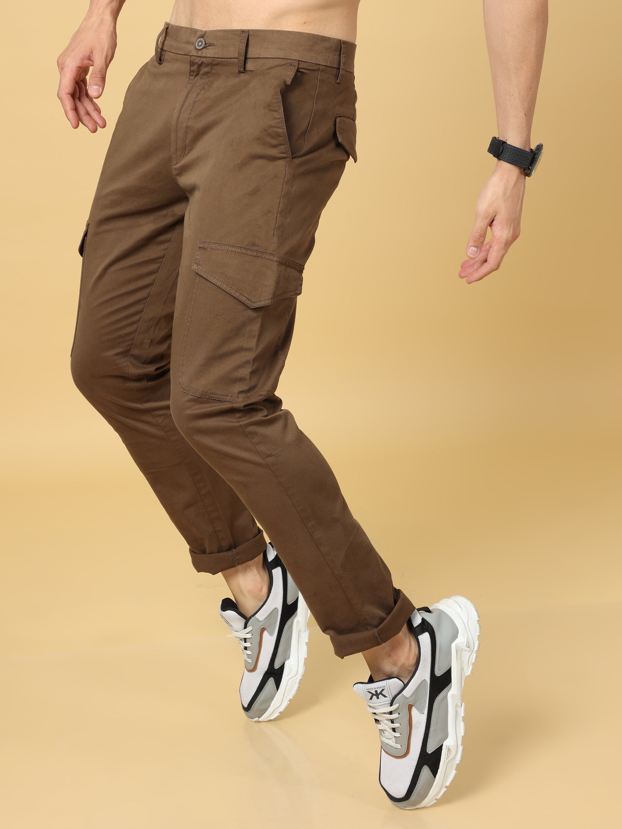 Basic Brown Slim Fit Cargo - Main Image