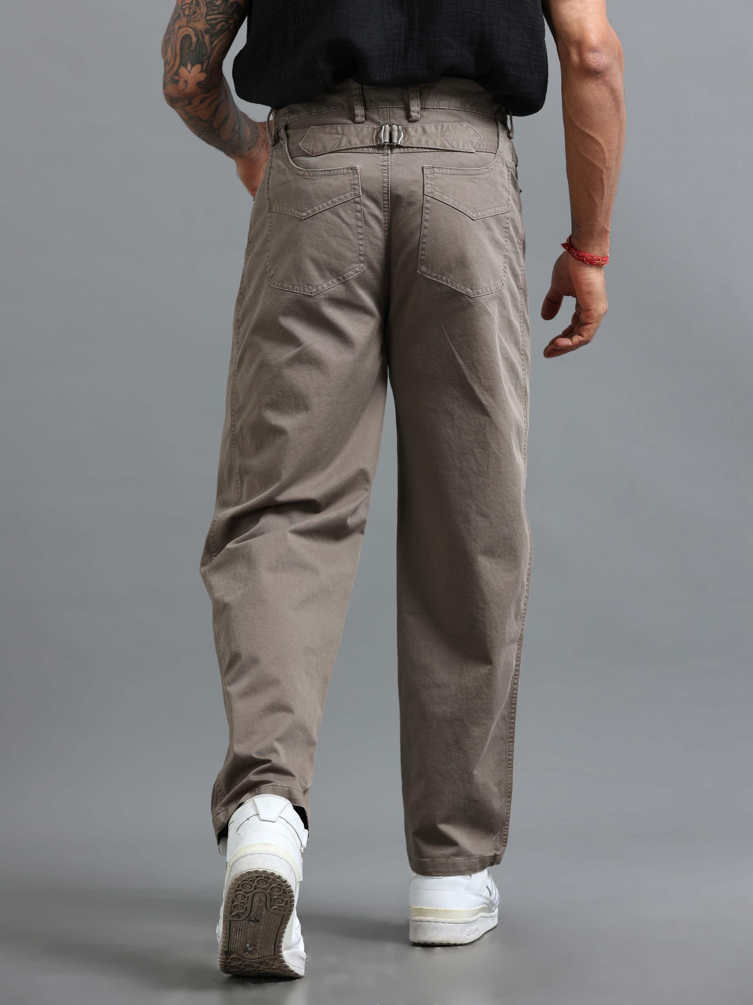 Milano Zip Trouser In Grey