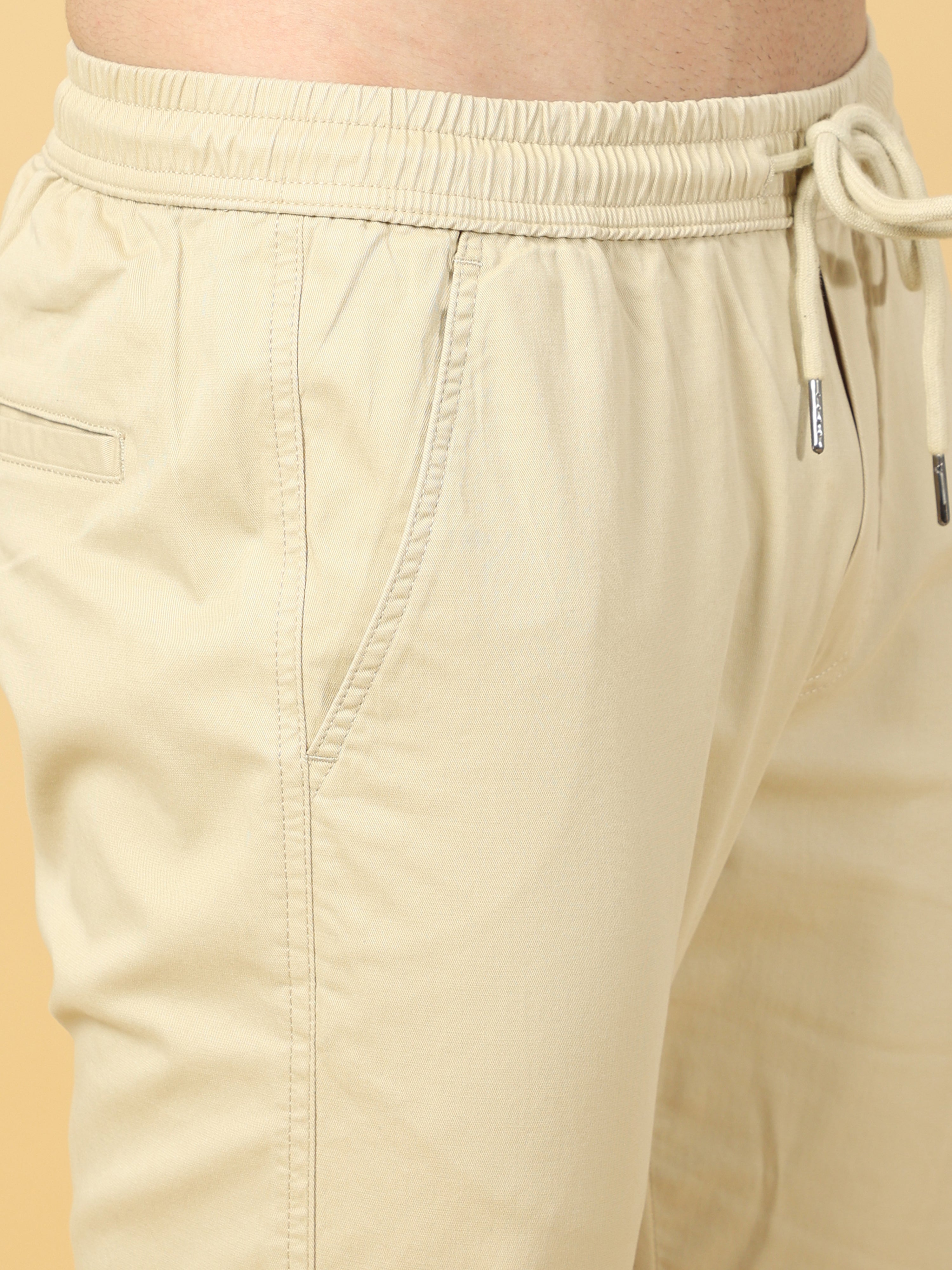 Basic Beige Slim Fit Jogger
