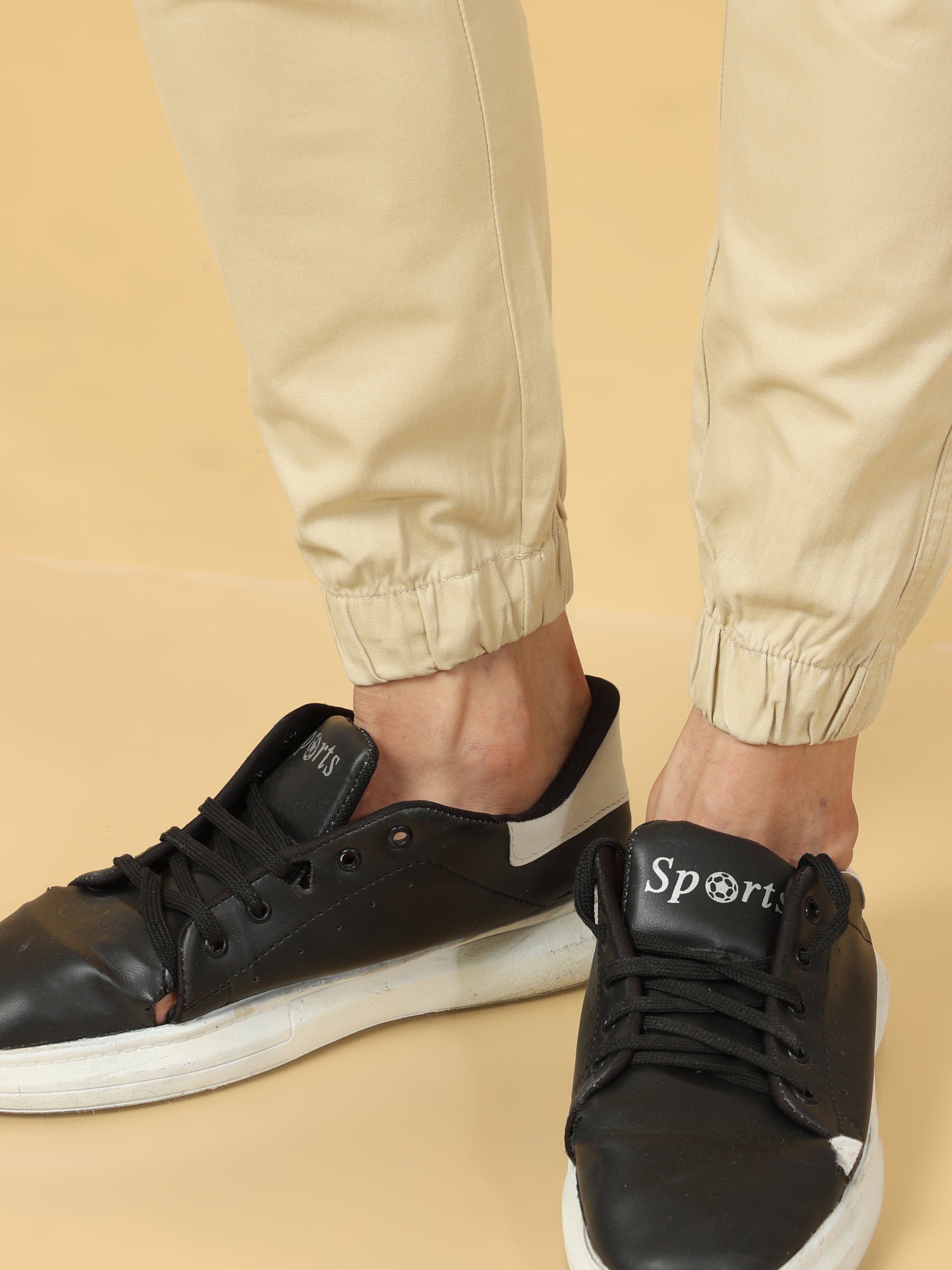 Basic Beige Slim Fit Jogger