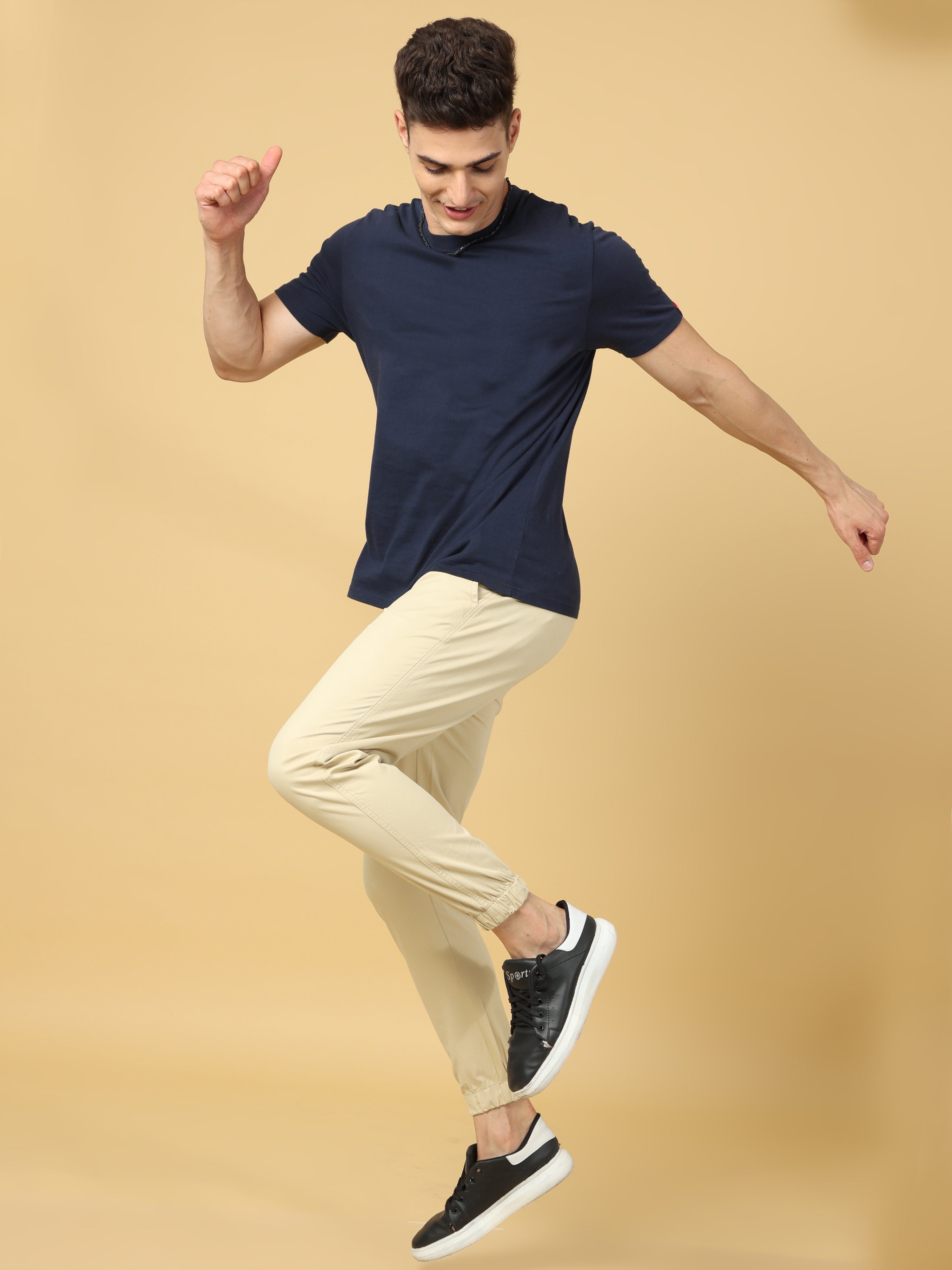 Basic Beige Slim Fit Jogger