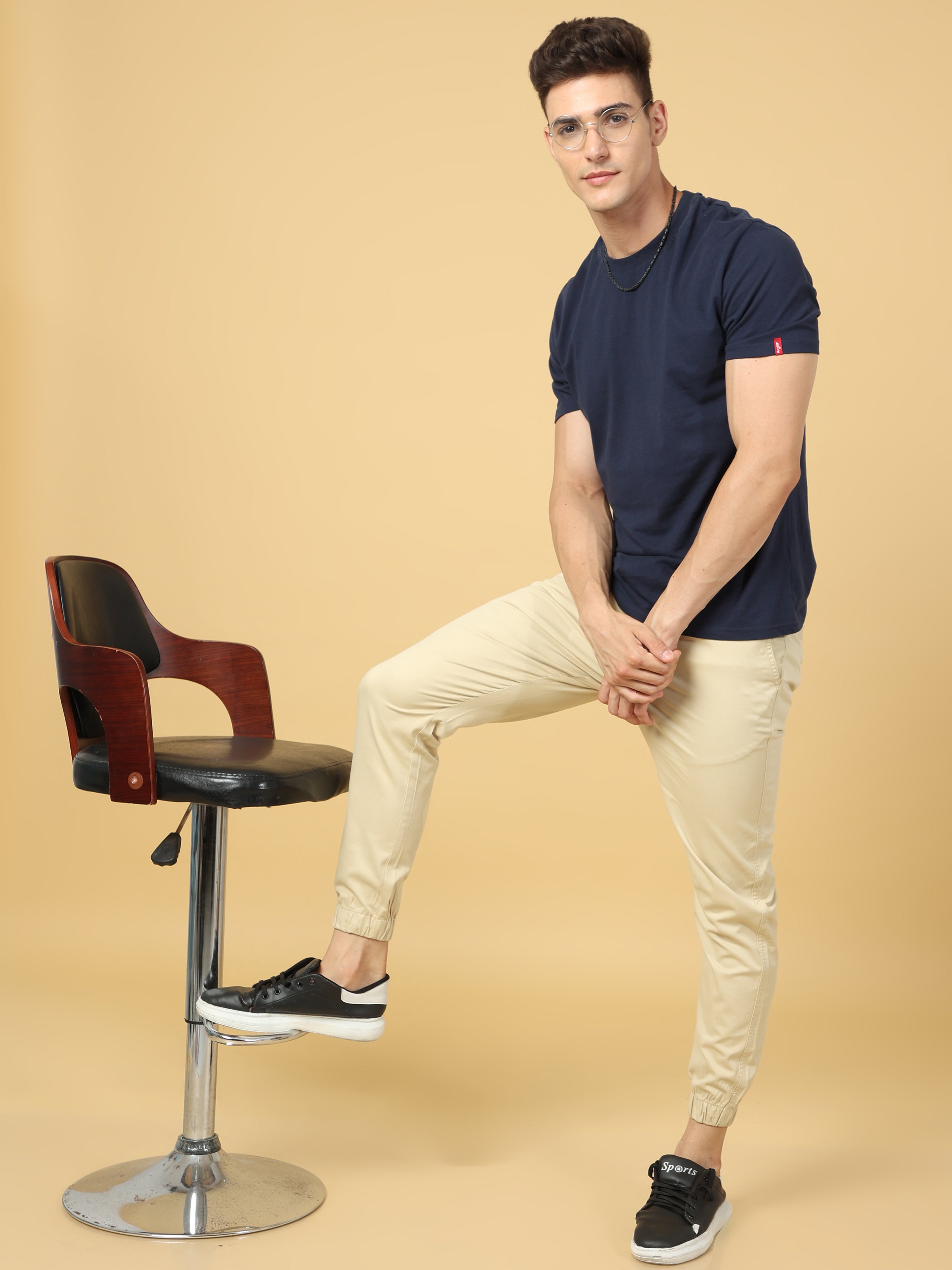 Basic Beige Slim Fit Jogger