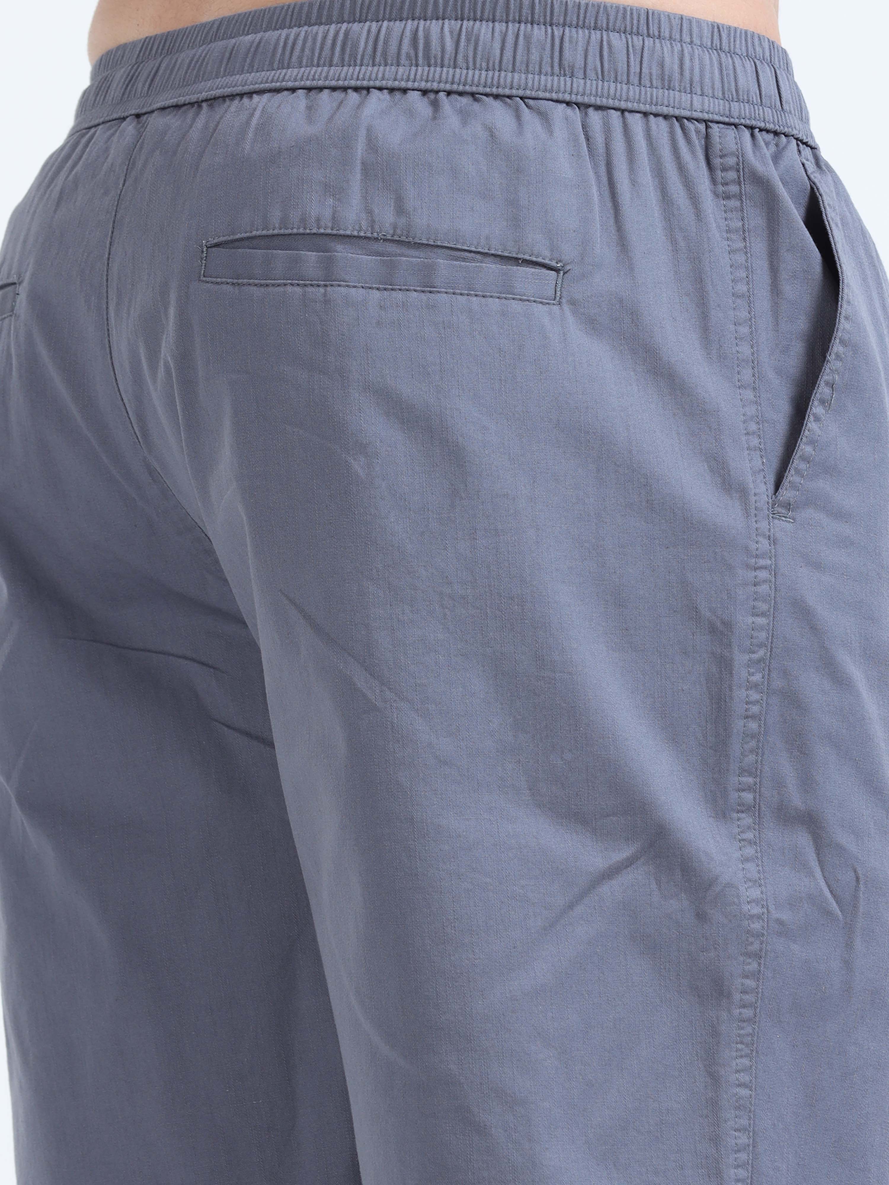 Soft Cotton Blue Plain Shorts for Men