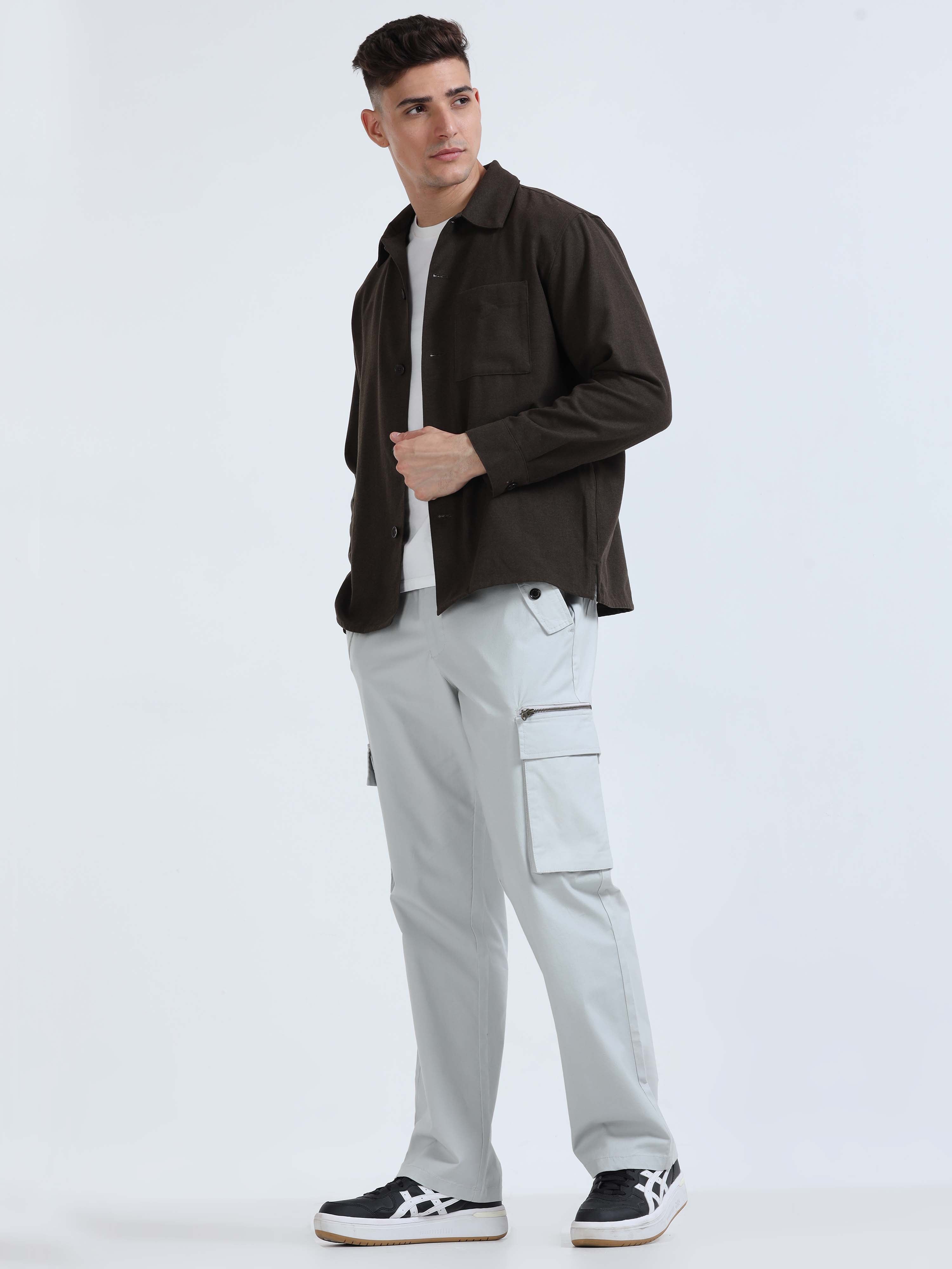 Flexi Waist Zip Powder Cargo Pant