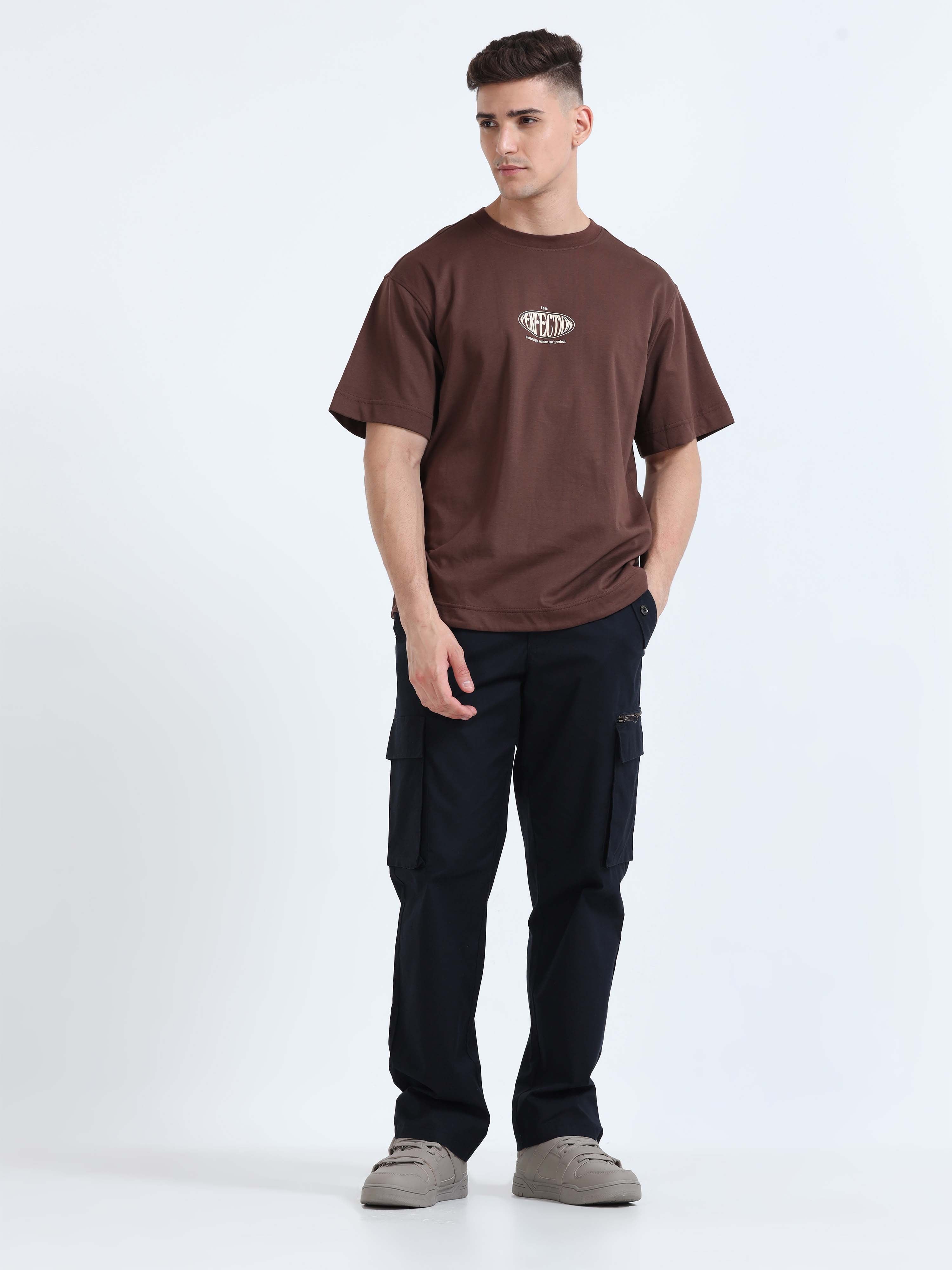 Flexi Waist Zip Navy Cargo Pant