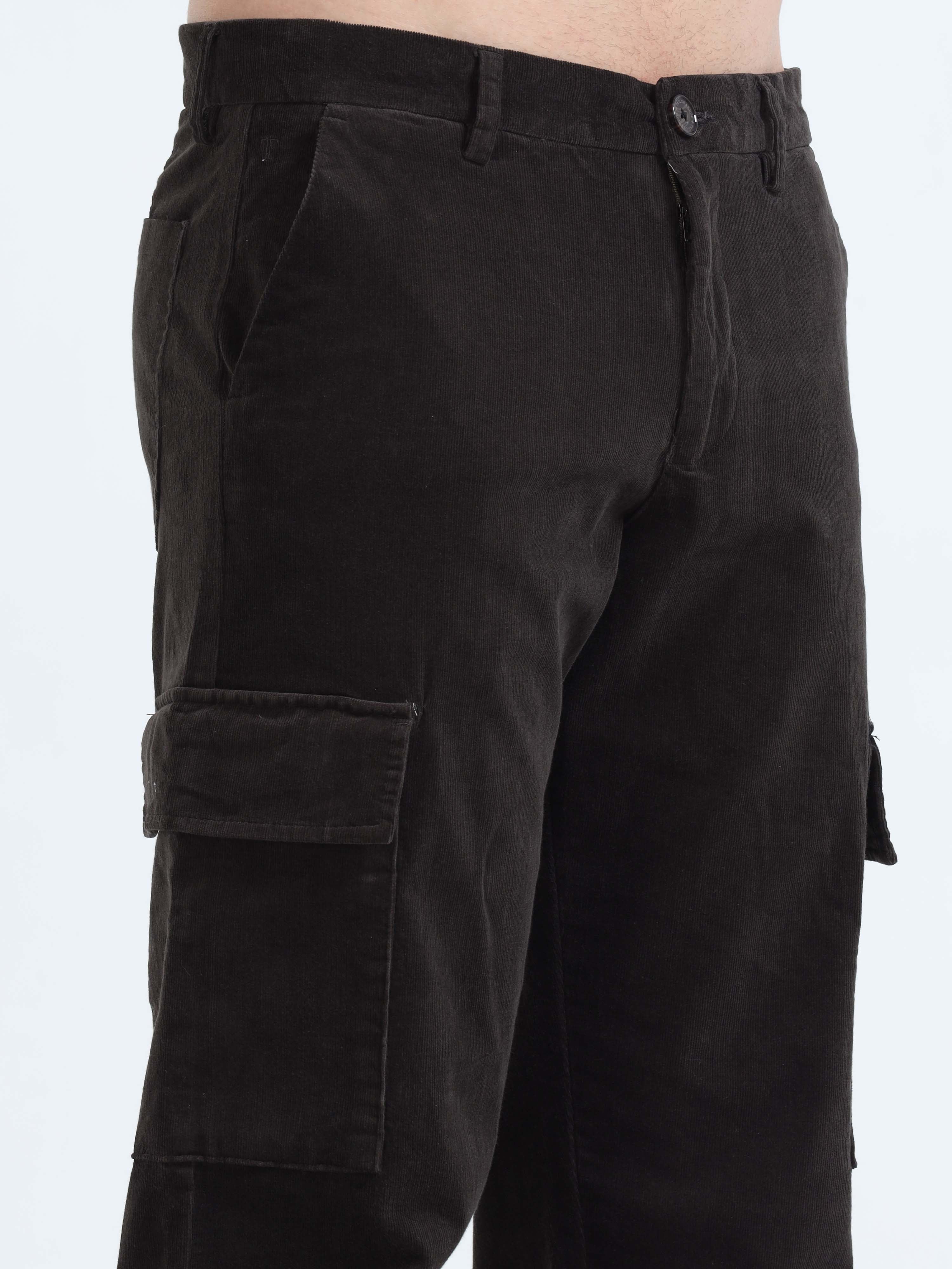 Black mens cargo pants relaxed fit