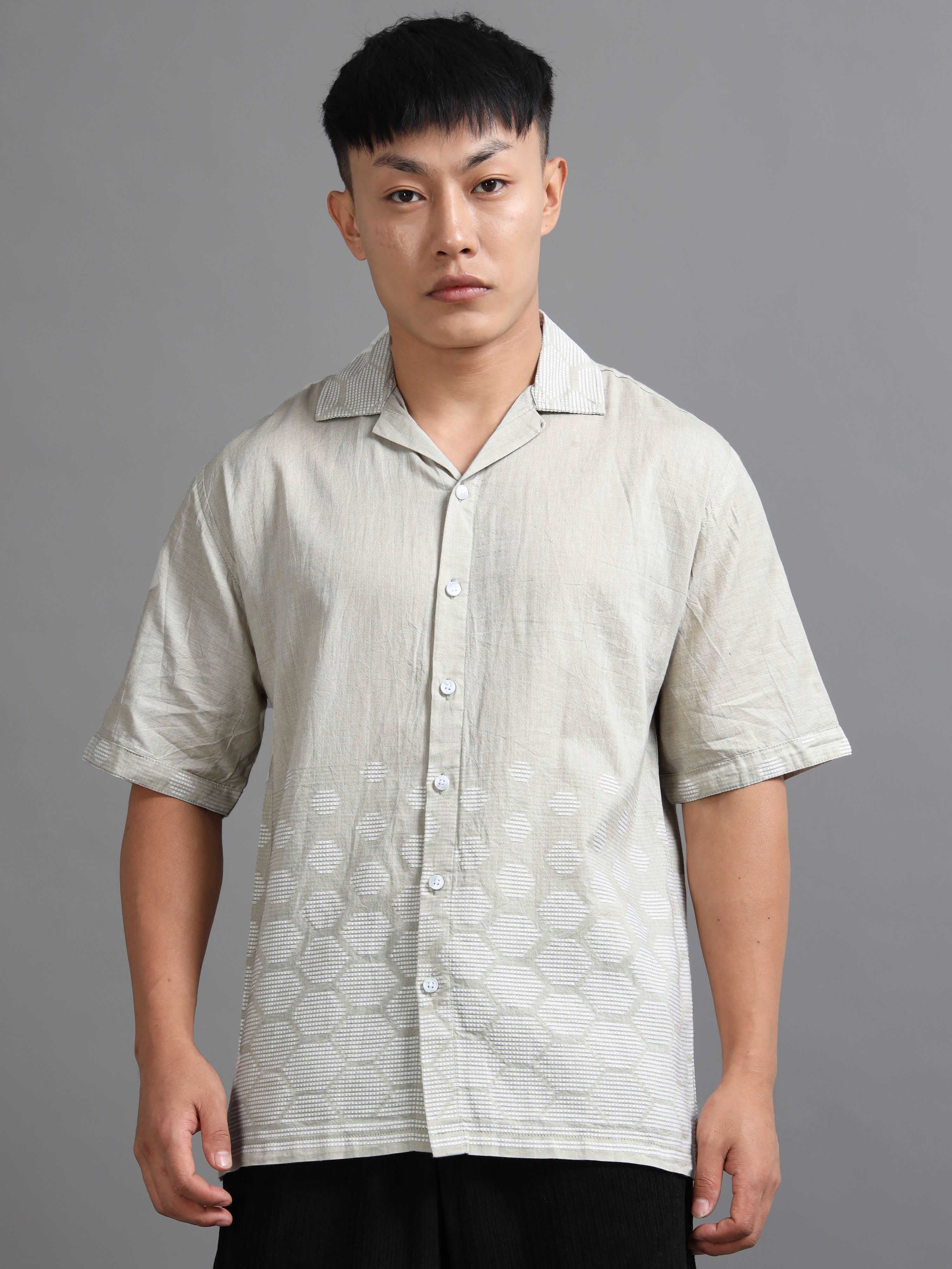 Honeycomb Haze Shirt In Green
