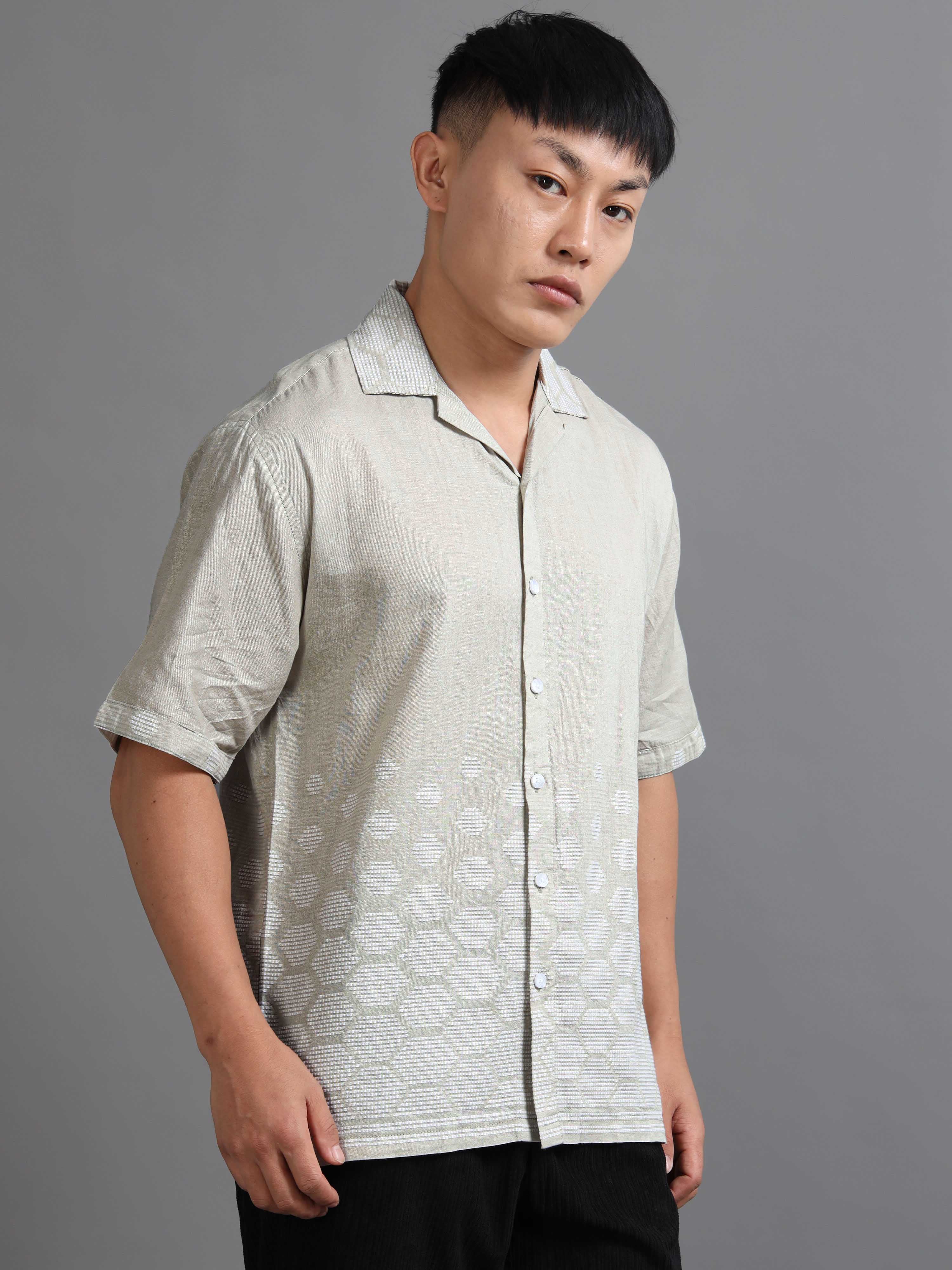 Honeycomb Haze Shirt In Green