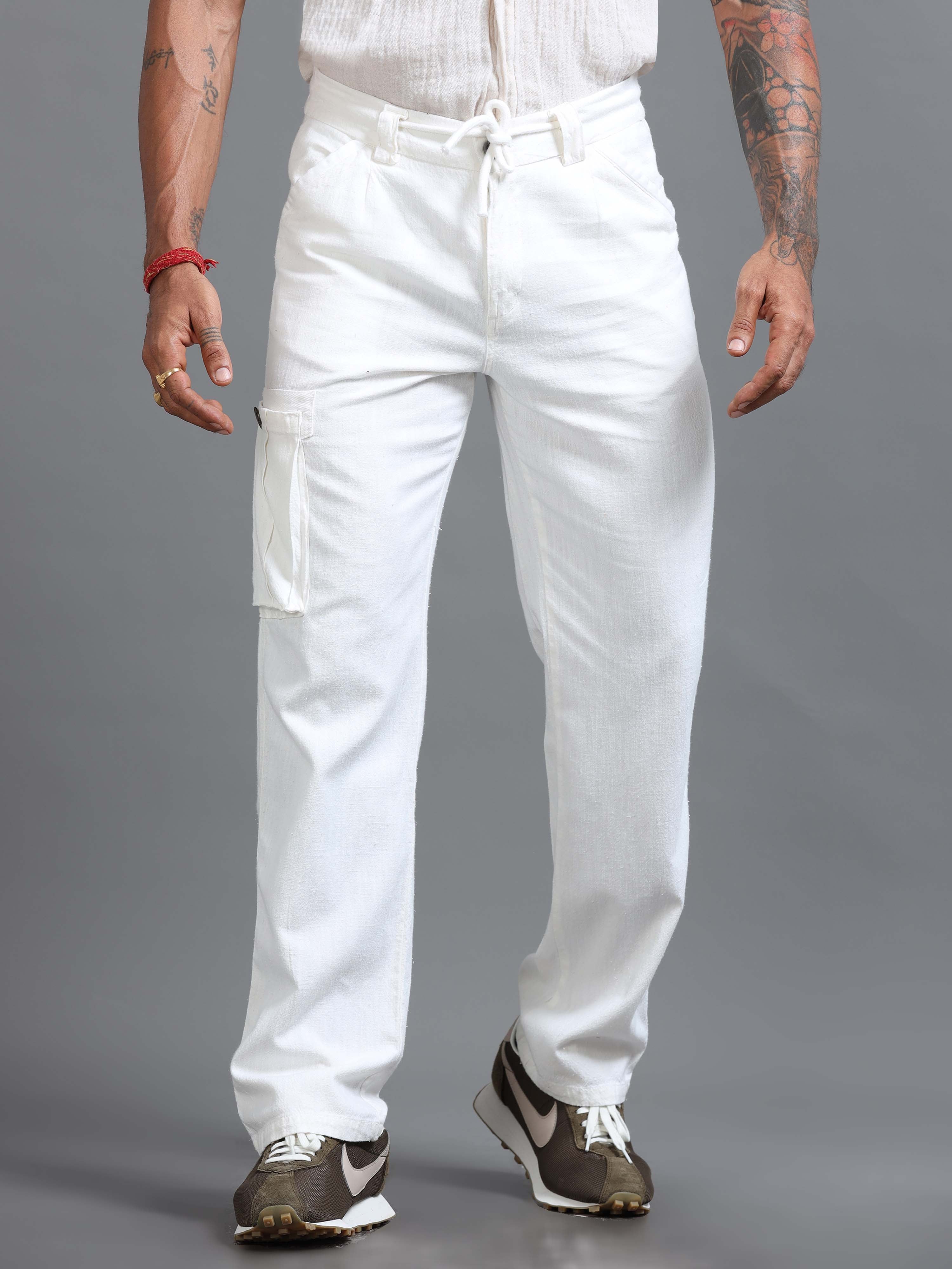 Portofino Linen Pant In White