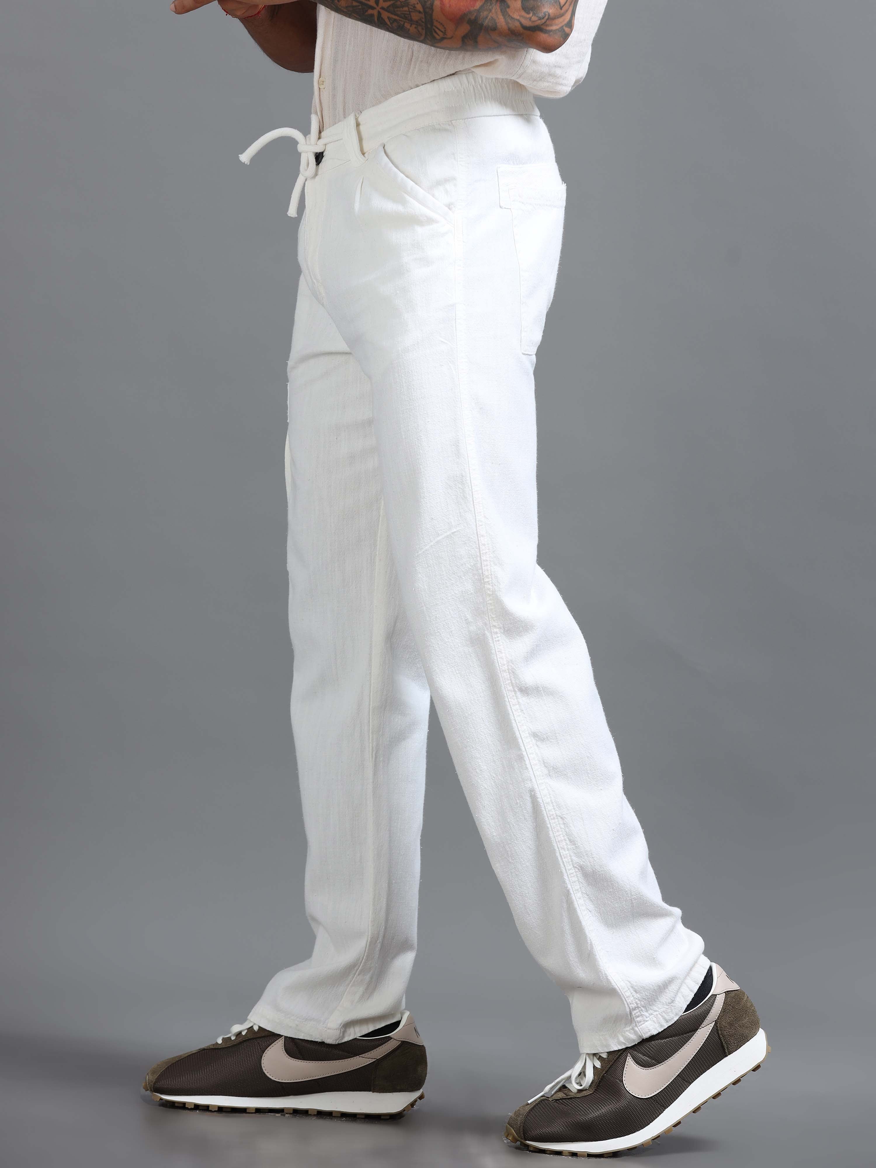 Portofino Linen Pant In White