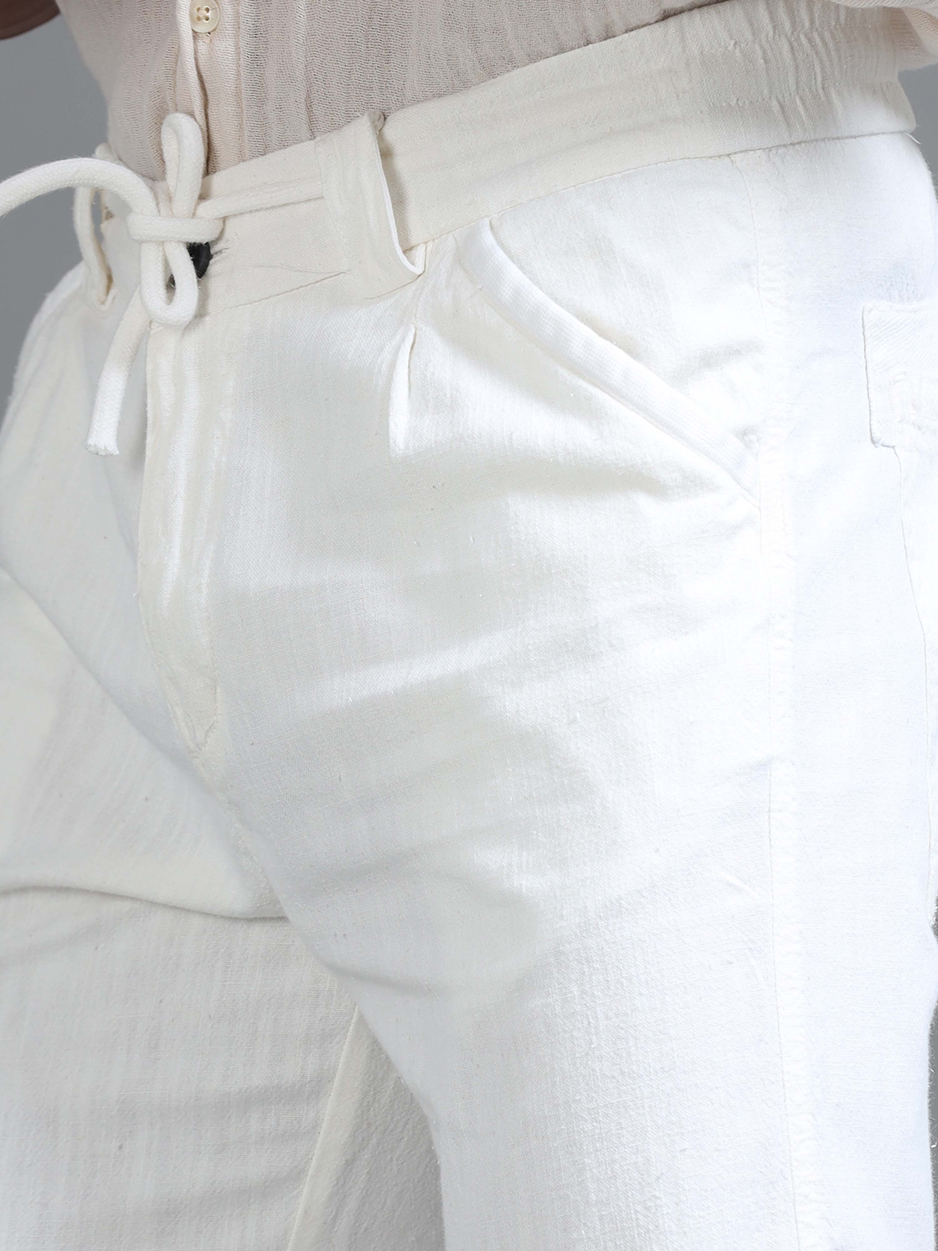 Portofino Linen Pant In White