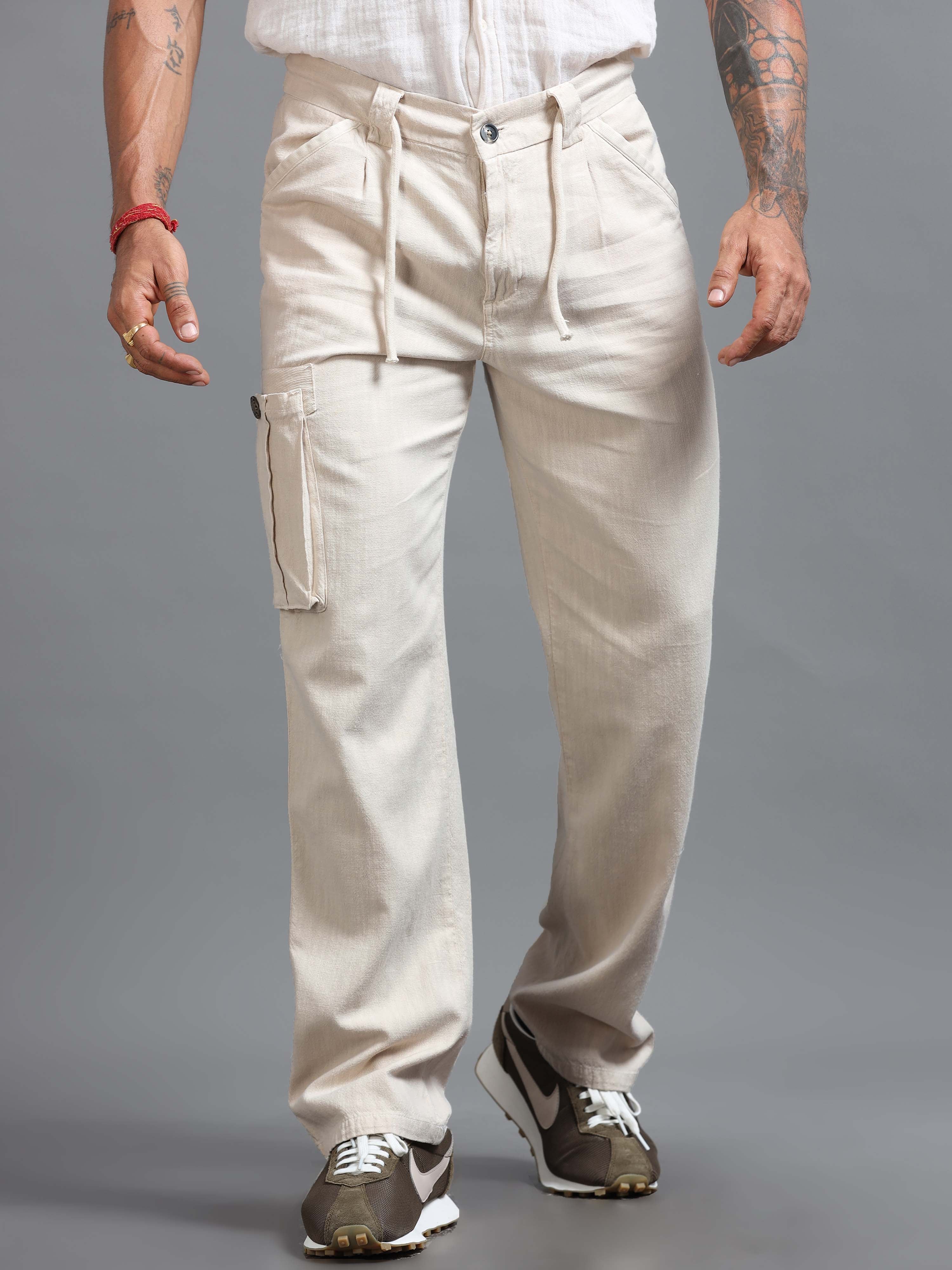 Portofino Linen Pant In Cream