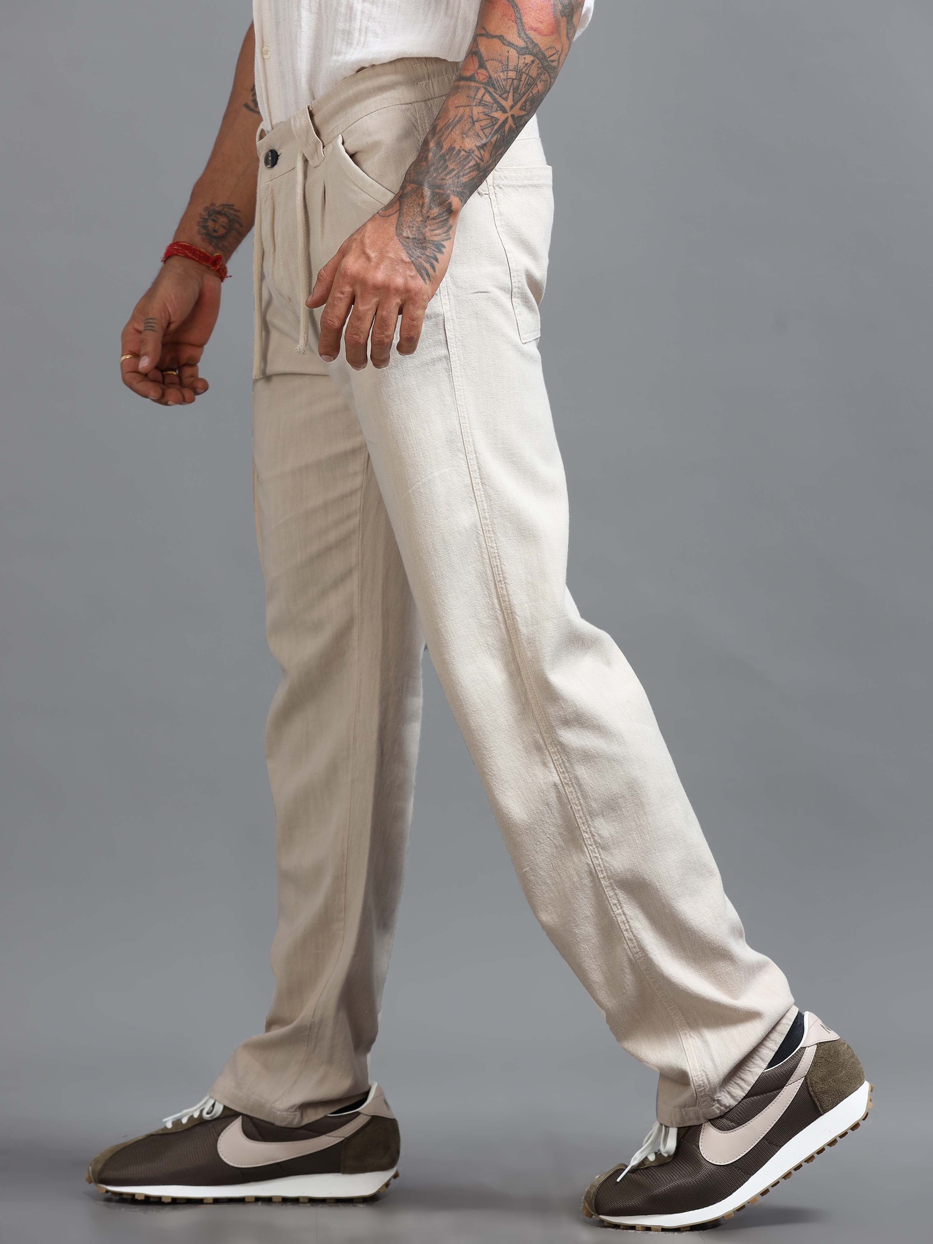 Portofino Linen Pant In Cream