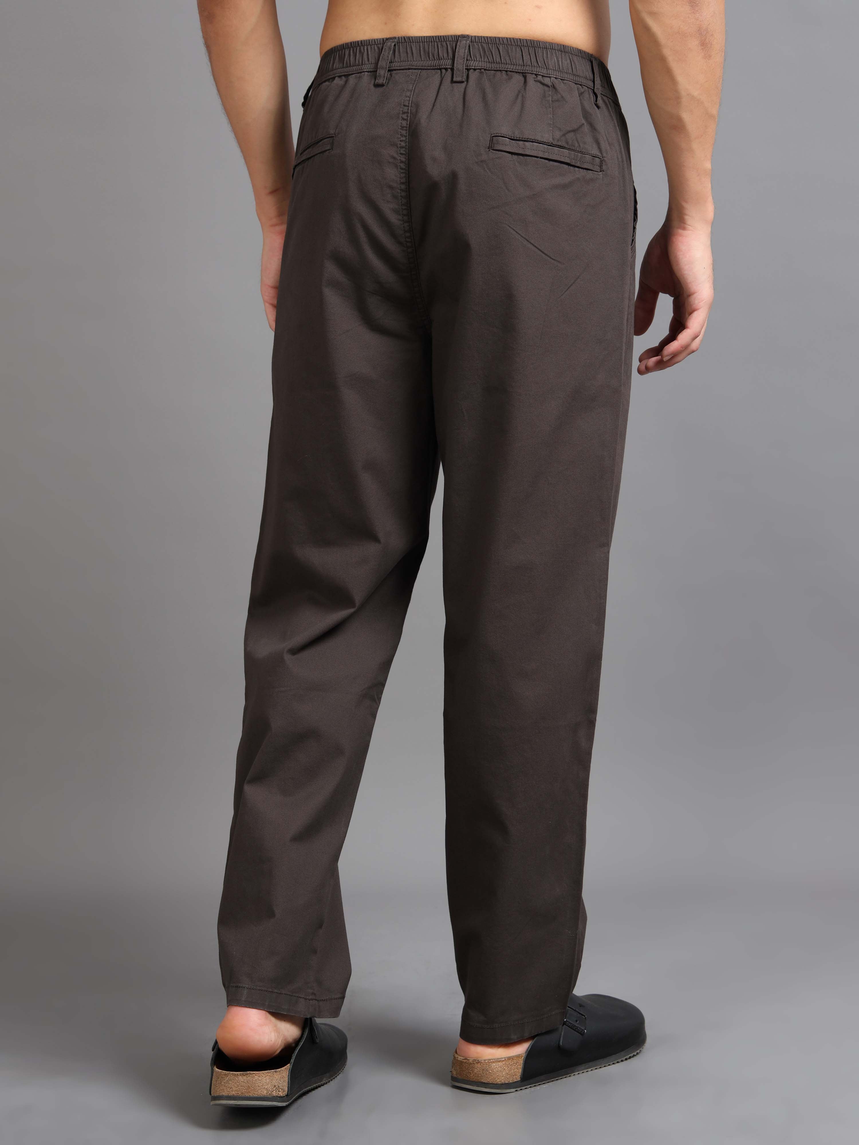 Easy Stride Trouser In Coffee Online - Trouser For Men