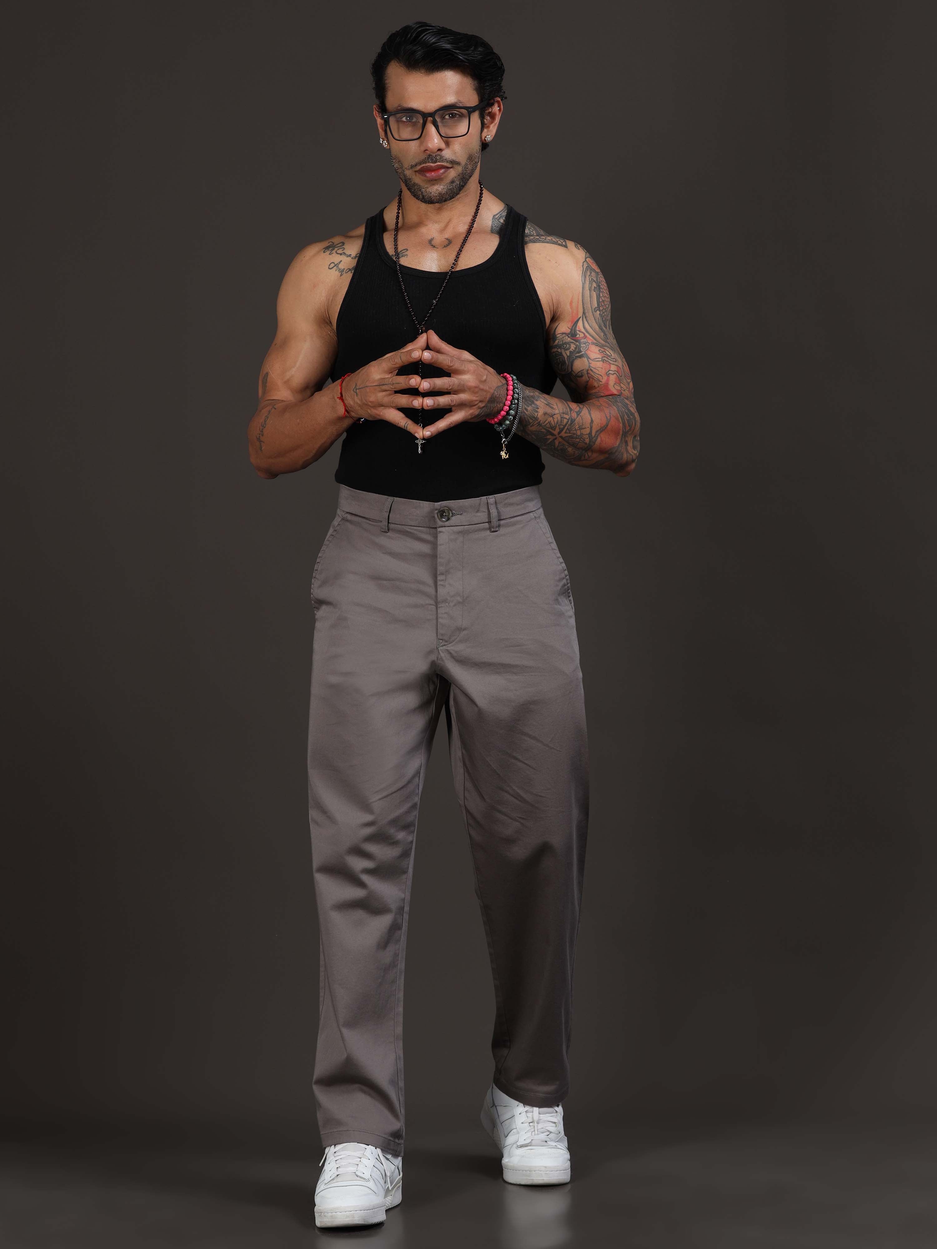 Relaxed Trouser In Grey for men