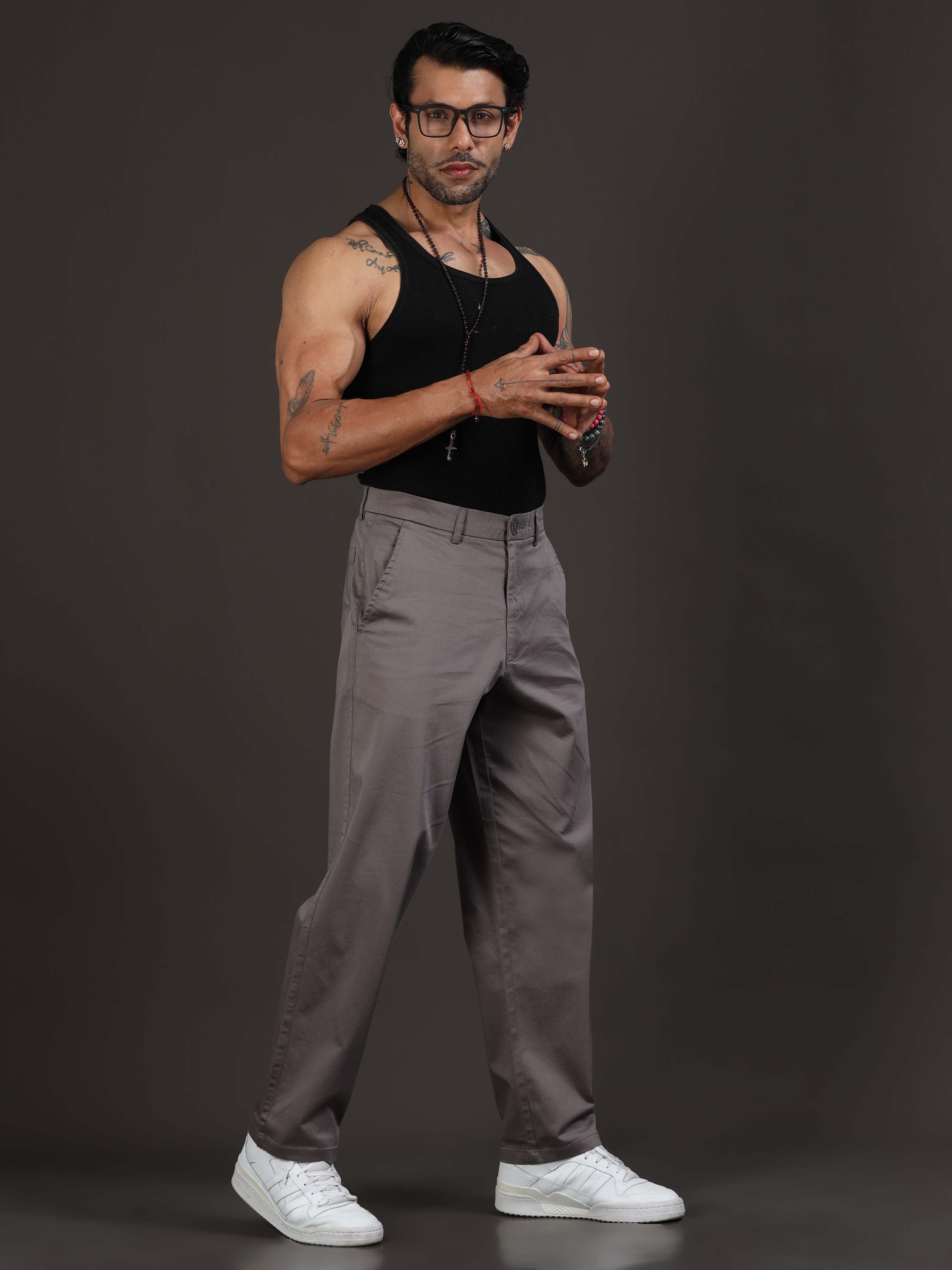Relaxed Trouser In Grey for men