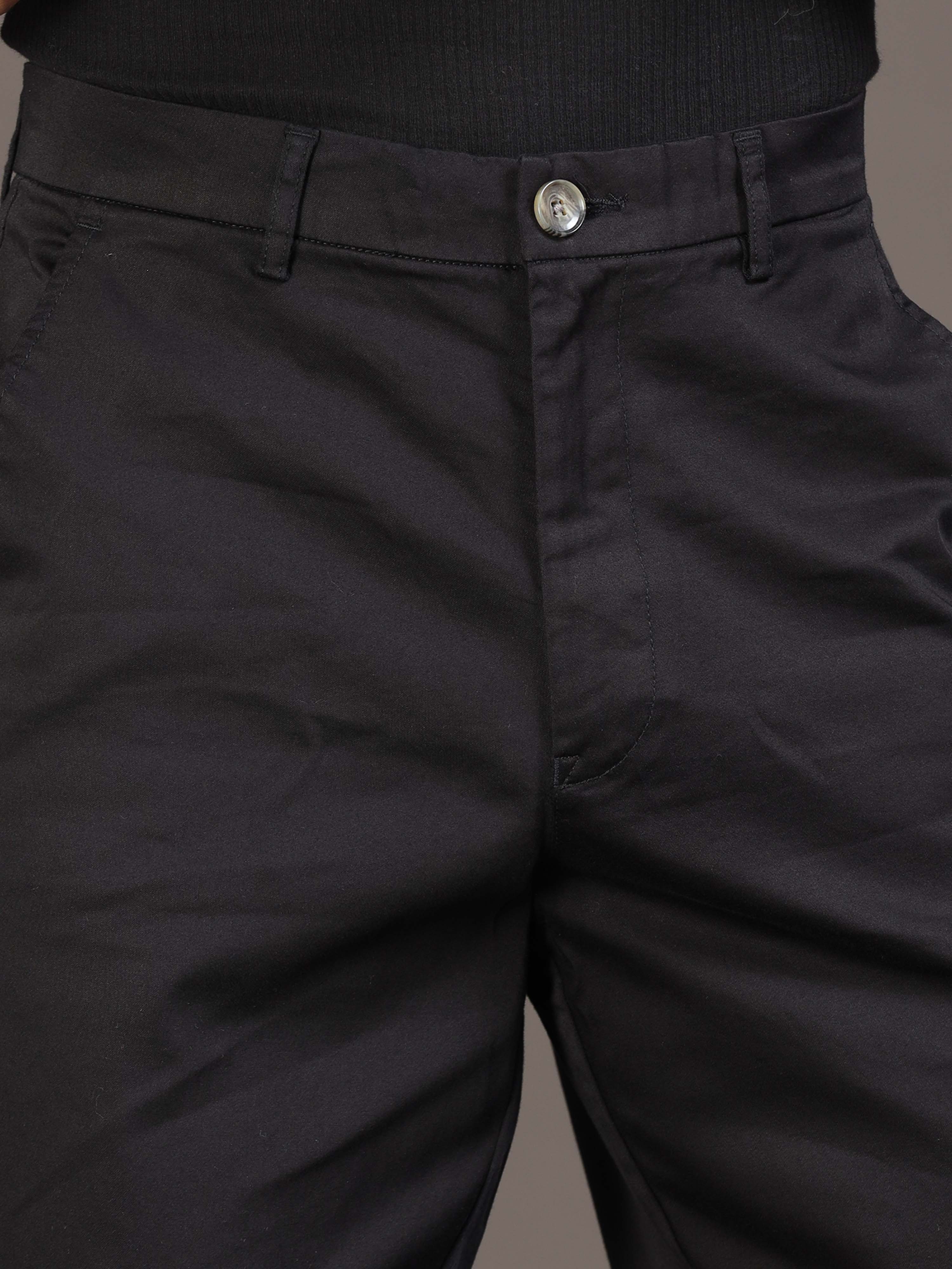 Relaxed Trouser In Black for Men