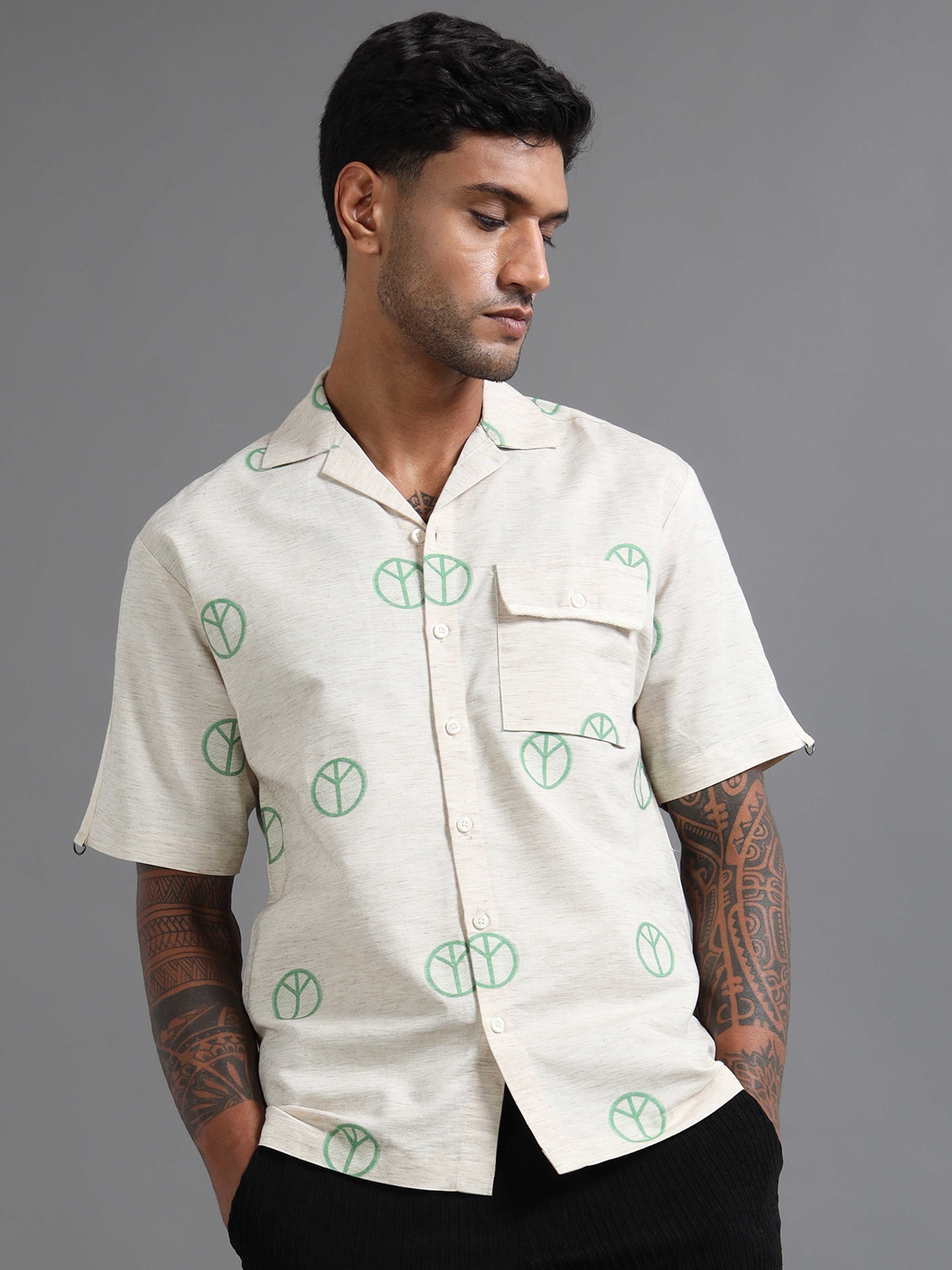 Ivory Pax Shirt In Green