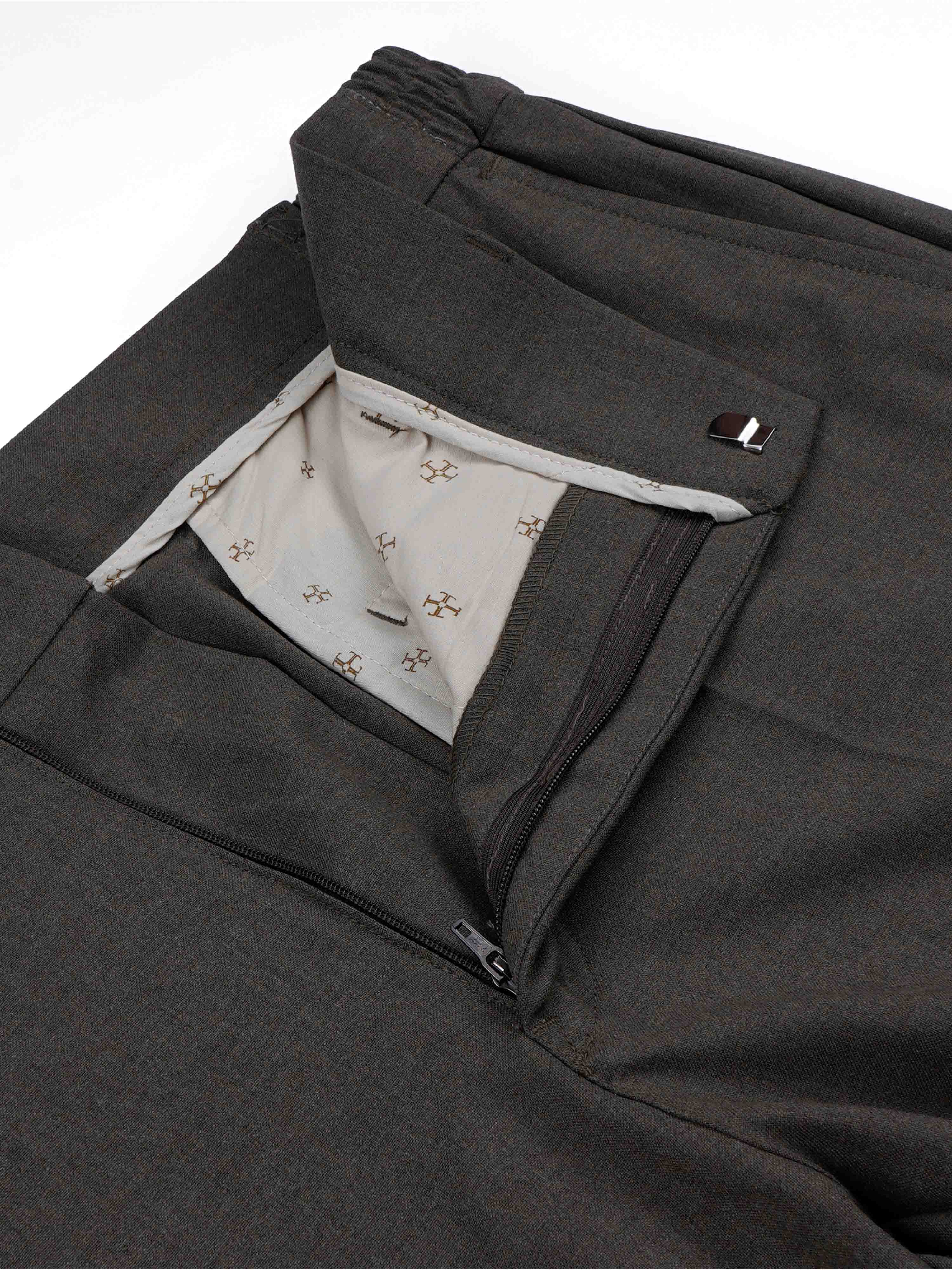 Soft Brown Relaxed Trousers for men
