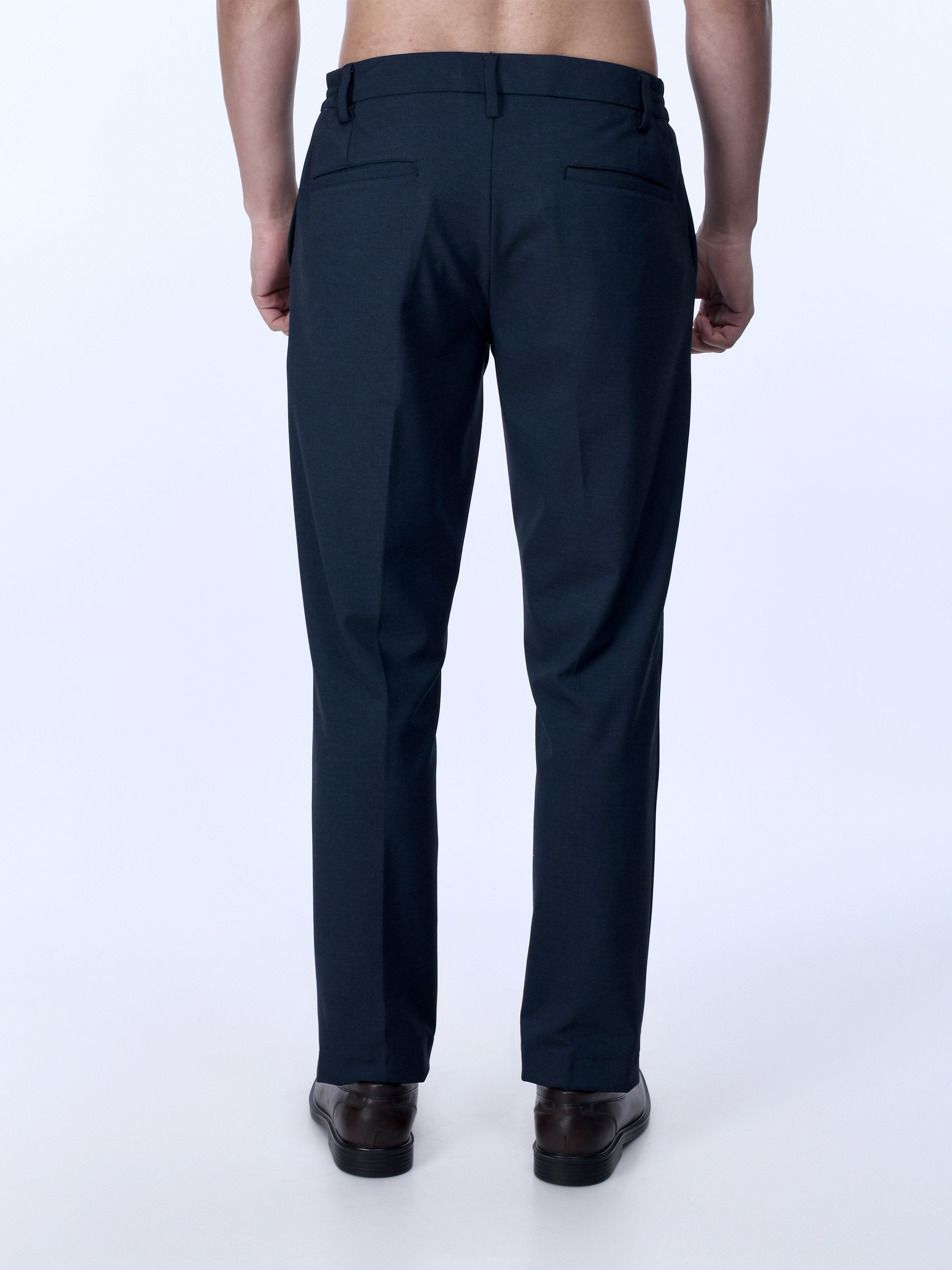 Navy Tailored Trousers for men