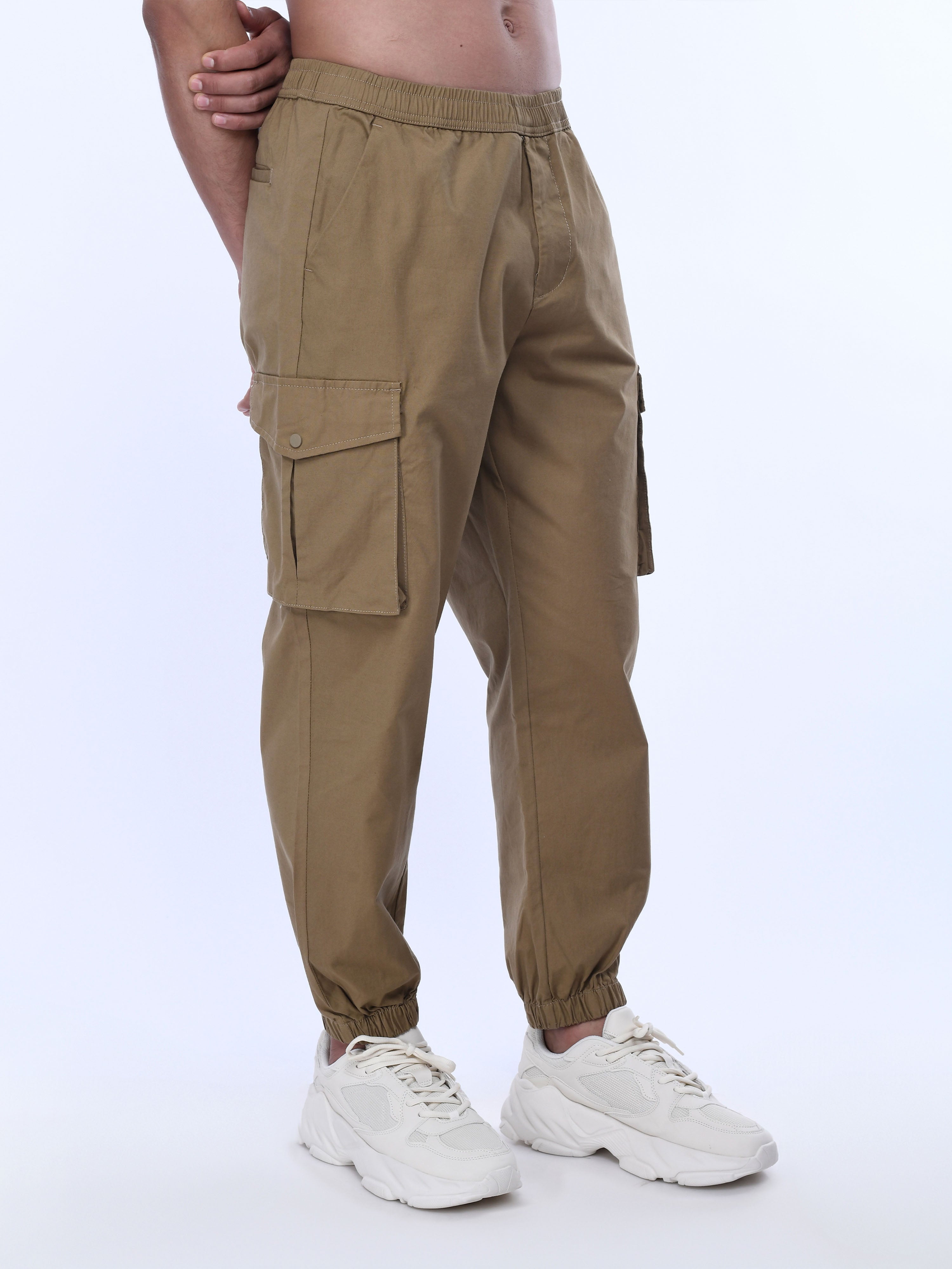 Khaki Joggers Cargo for Men